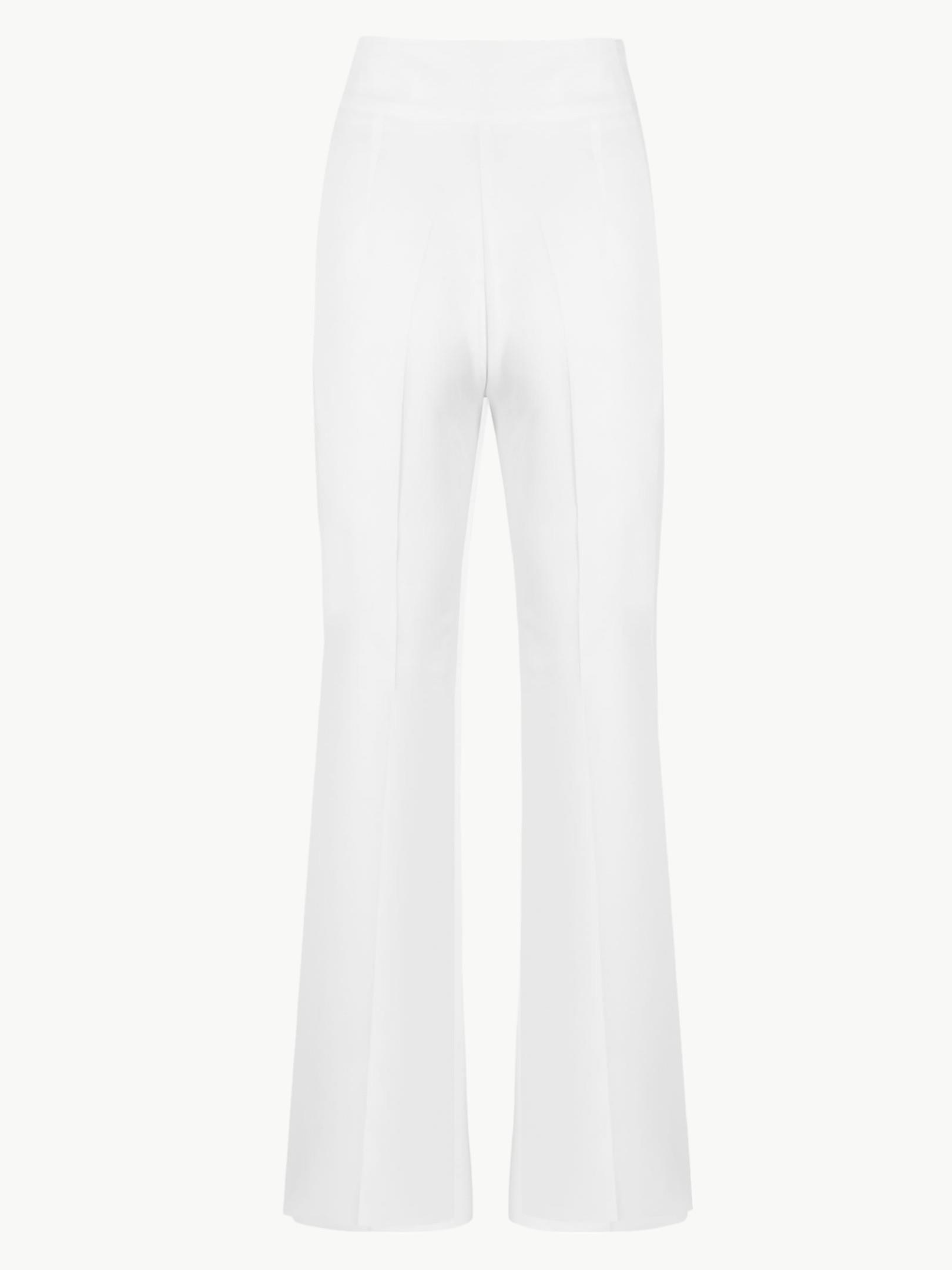 Gizli Fermuarlı Bol Paça Pantolon - Ekru Pantolon Modelleri