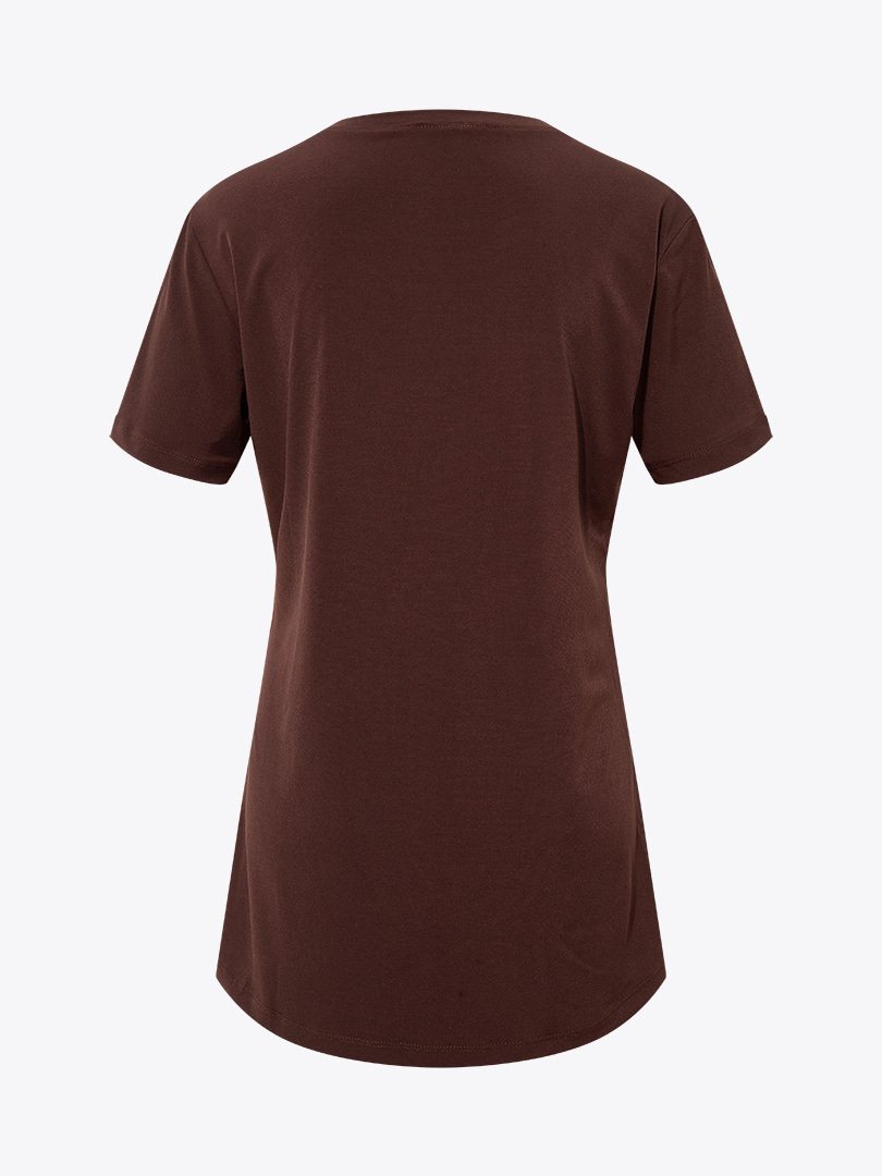Halka Detaylı T-shirt - Kahve
