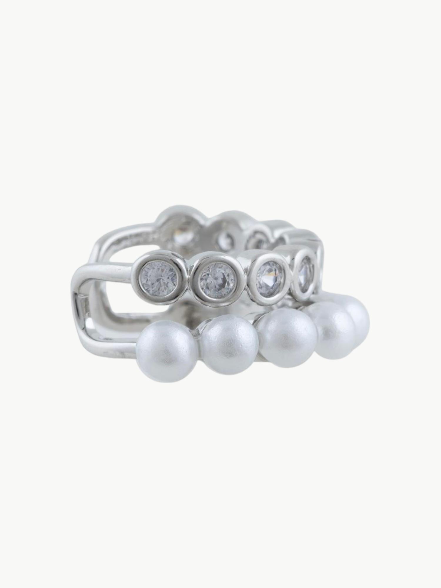 İncili Kıkırdak Küpe - Silver Küpe Modelleri