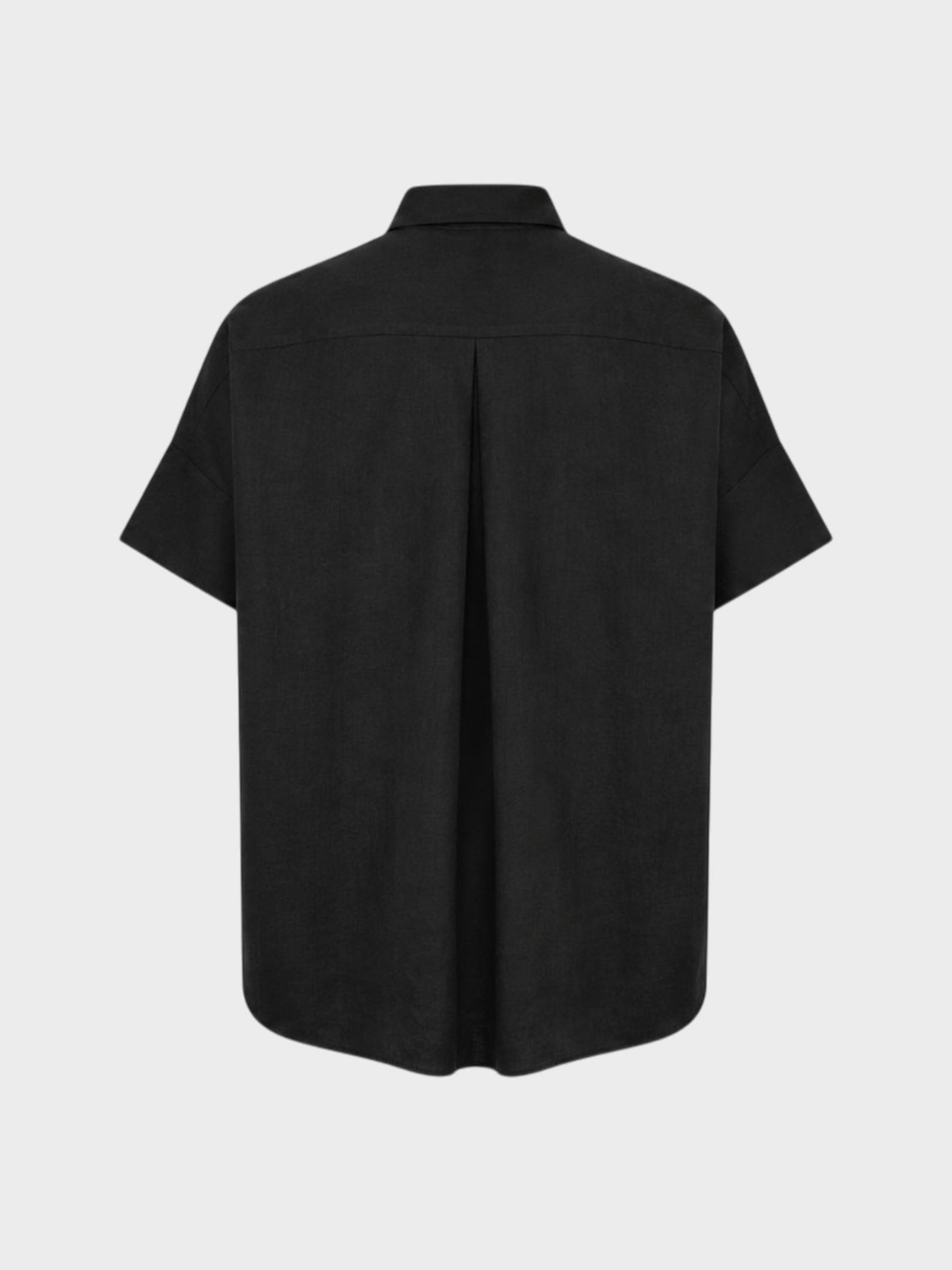 Kadın, Bayan Kısa Kollu Oversize Keten Gömlek Kategorisiz Modelleri