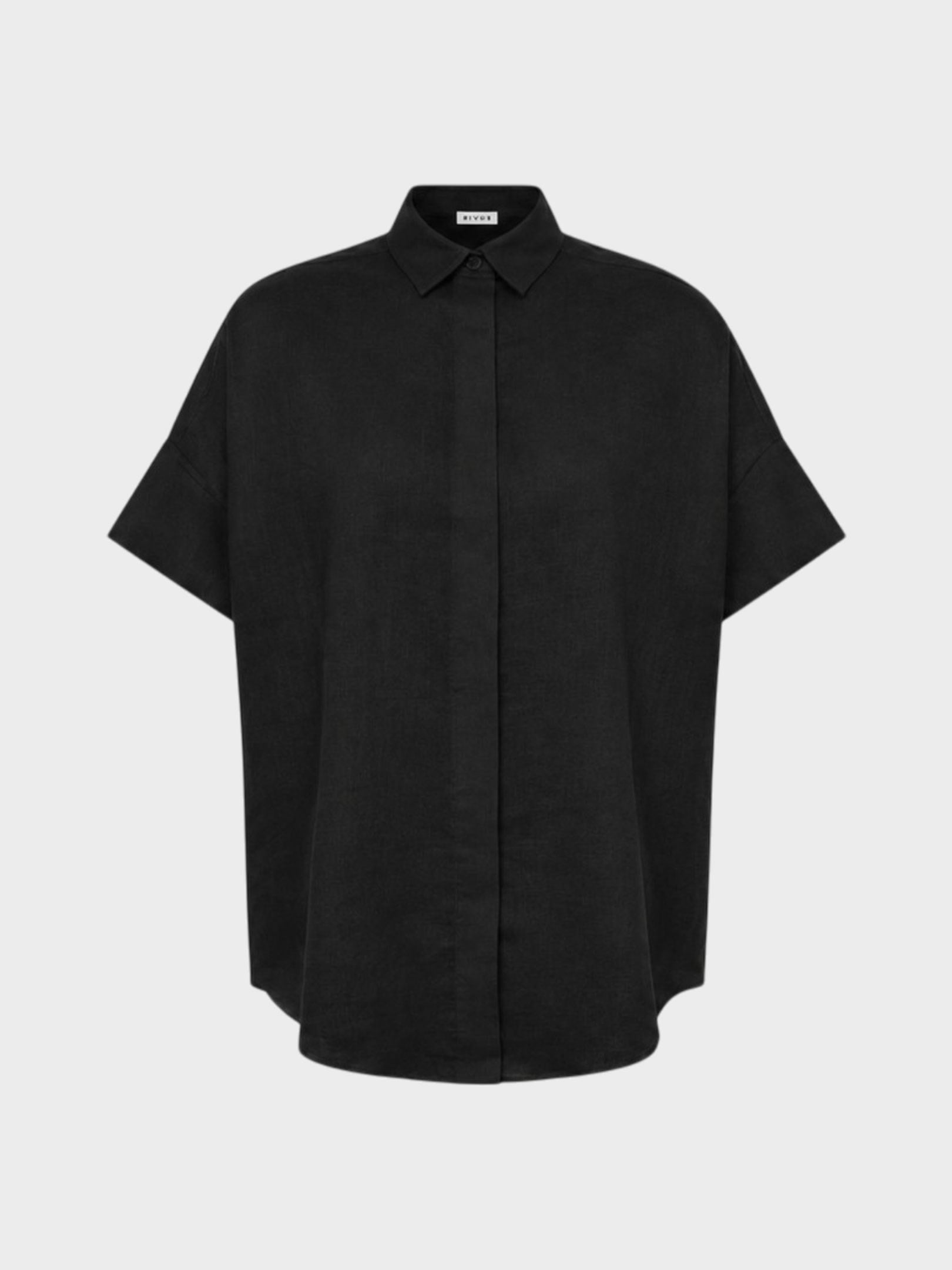 Kadın, Bayan Kısa Kollu Oversize Keten Gömlek Kategorisiz Modelleri
