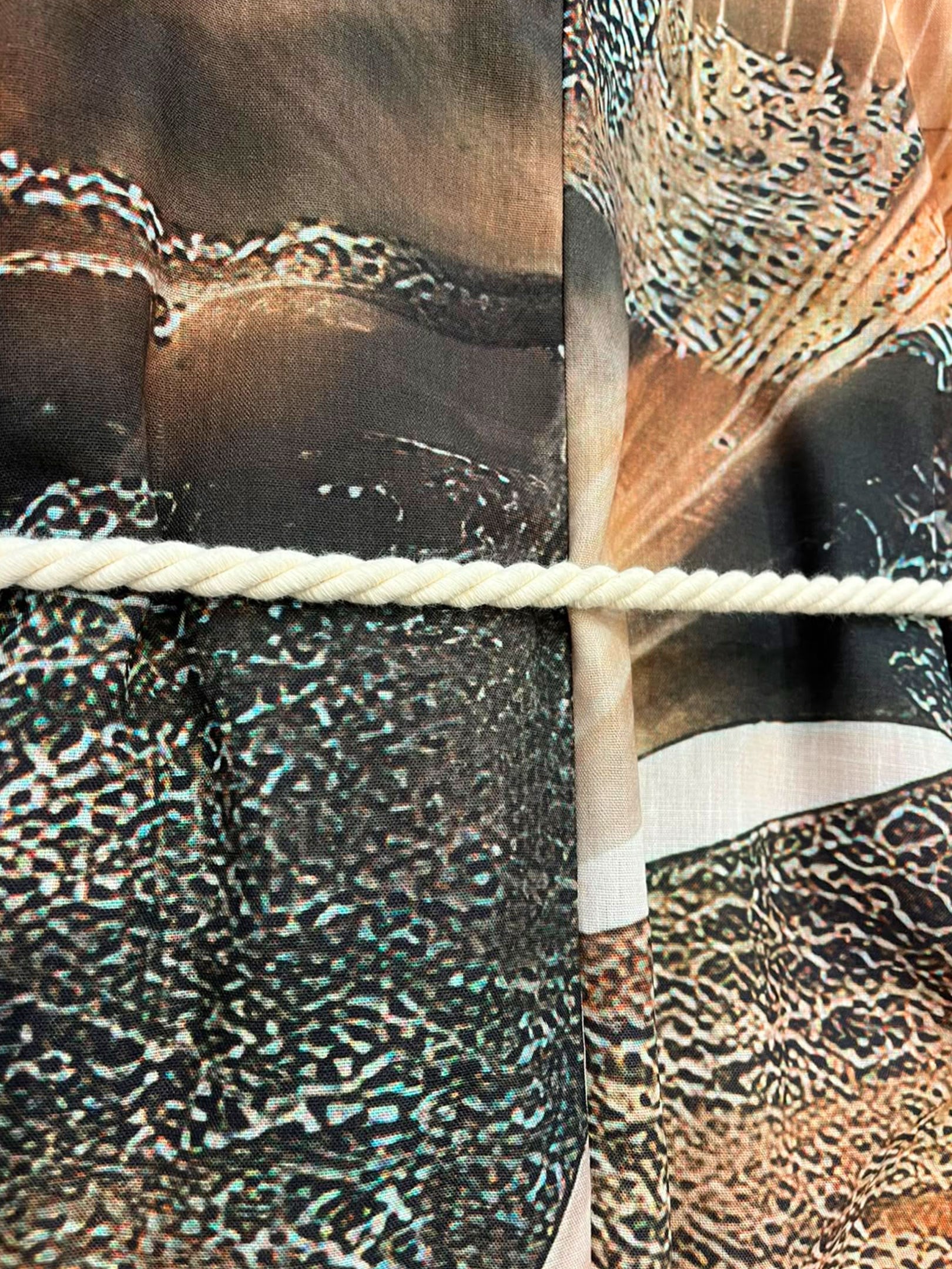 Kadın, Bayan Kuşak Detaylı  Çöl Orkidesi Kimono - Desenli Kimono & Pareo Modelleri