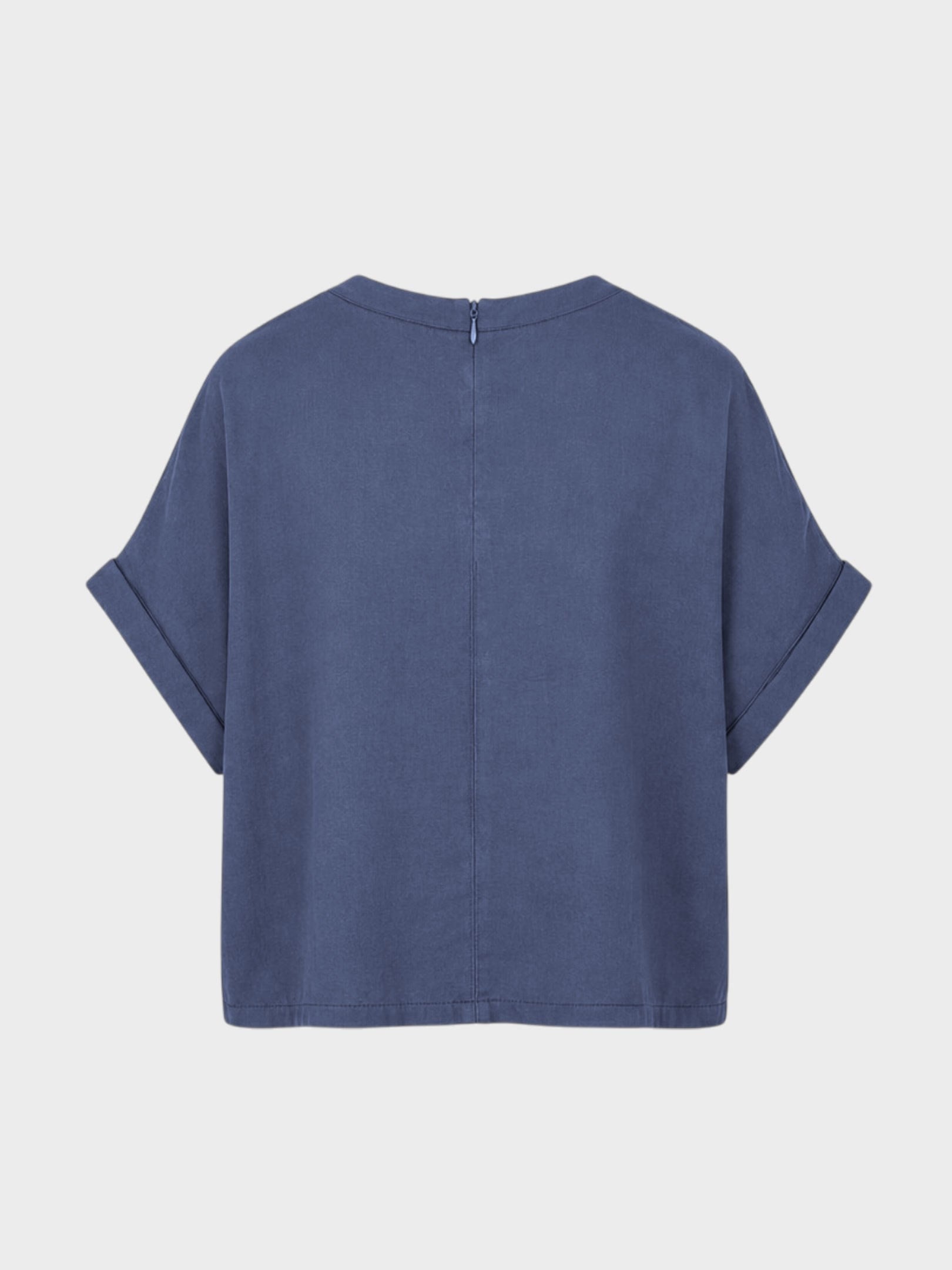 Kadın, Bayan Modal Rahat Kesim Bluz - Lacivert T-shirt Modelleri