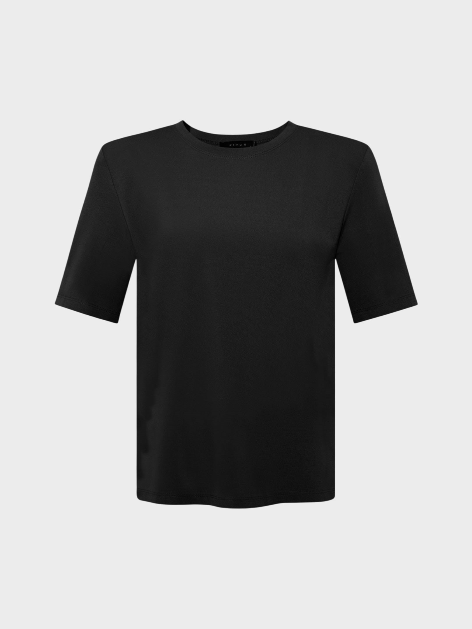 Kadın, Bayan Premium Yumuşak Tuşeli Vatkalı T-Shirt - Siyah T-shirt Modelleri