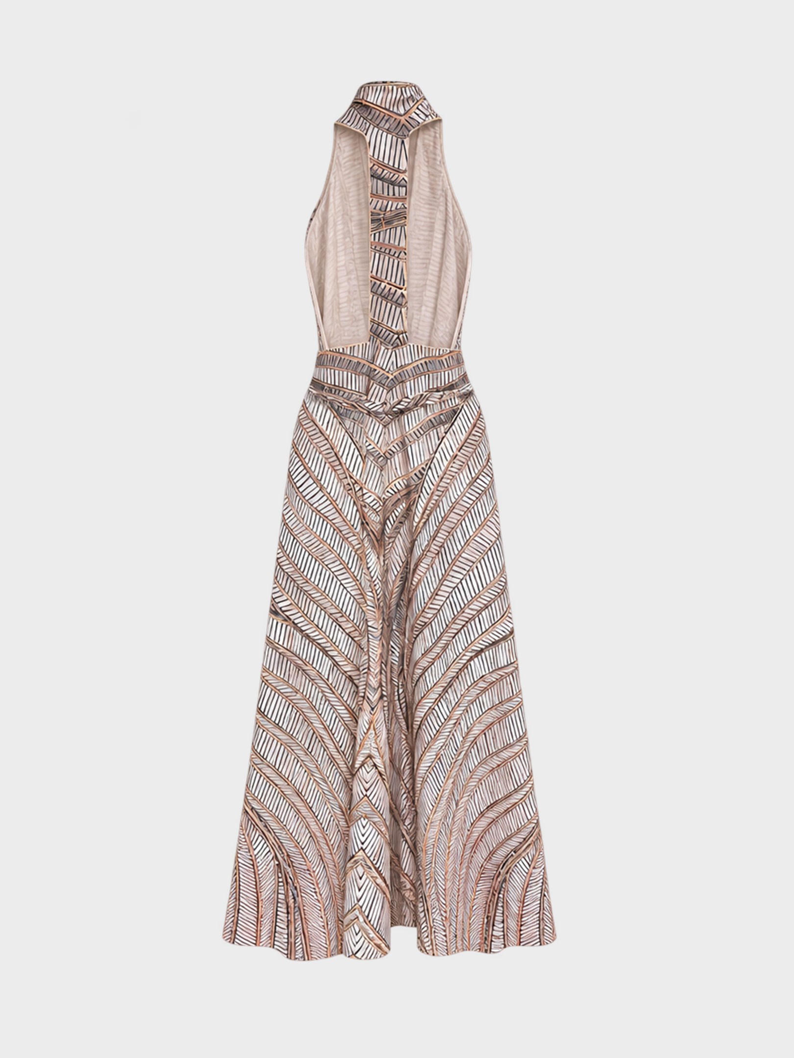 Kadın, Halter Askı Detaylı Kimono - Desenli Rivus