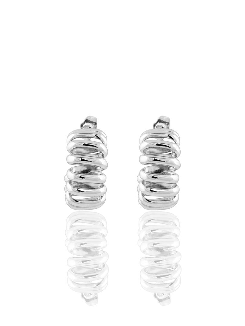 Kalın Dokulu Halka Küpe - Silver Küpe Modelleri