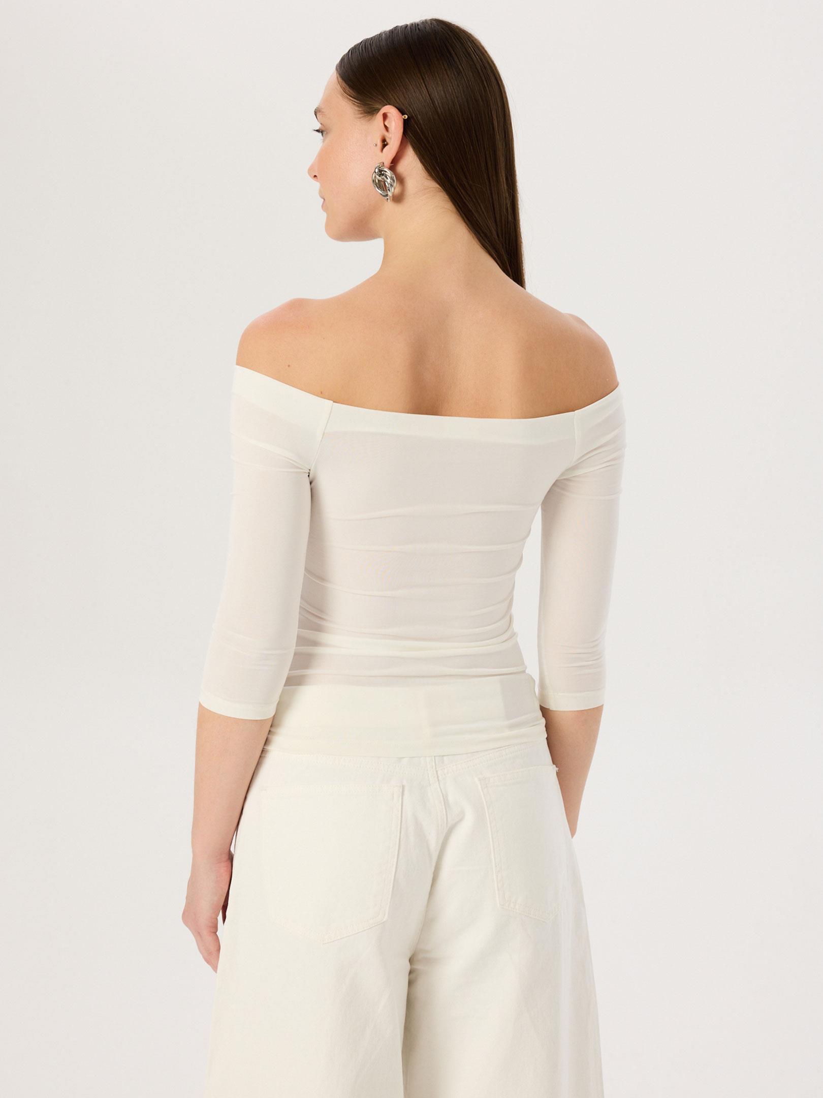 Kayık Yaka Body - Ekru Body Modelleri