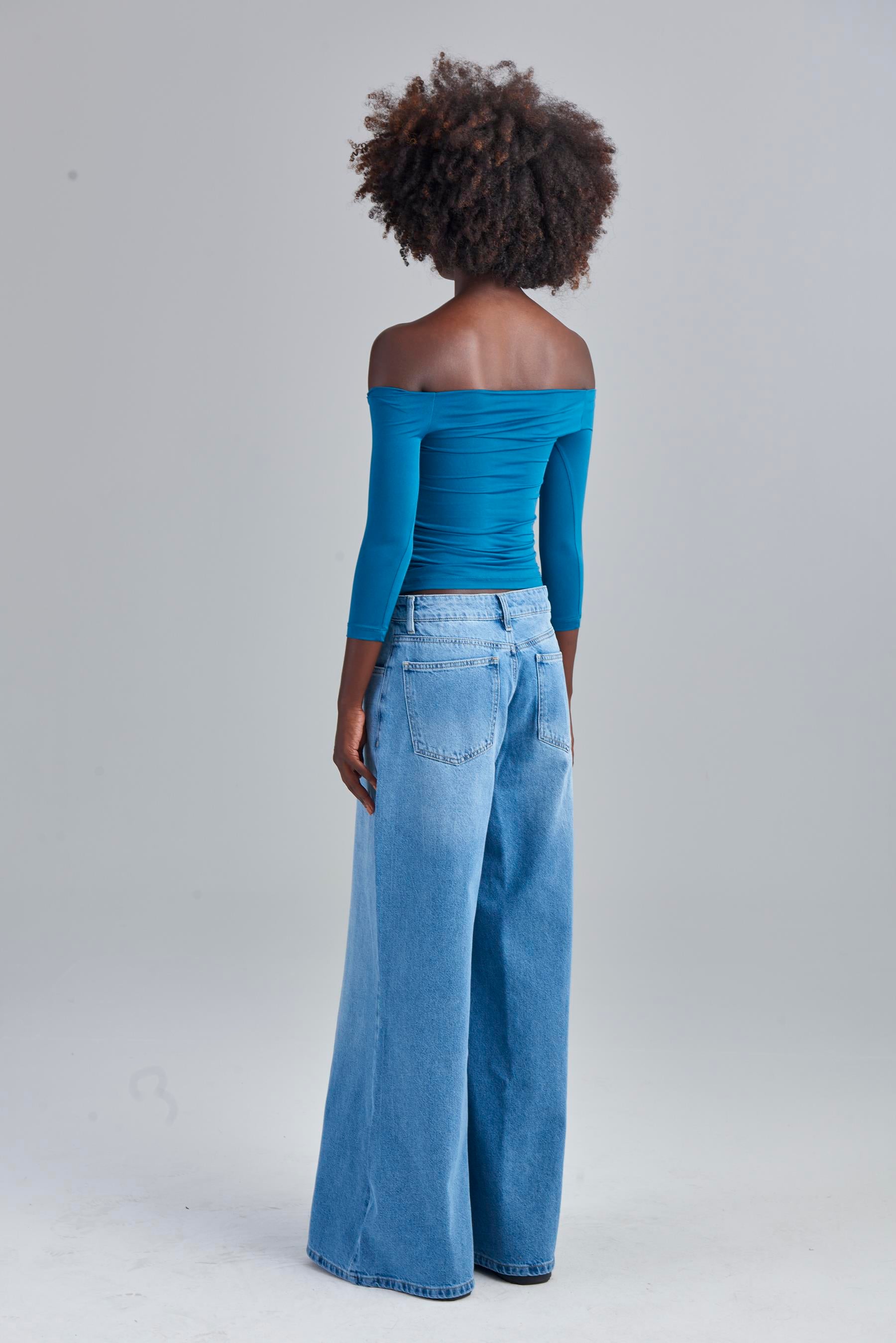 Kayık Yaka Body - Yeşil Body & Bluz Modelleri