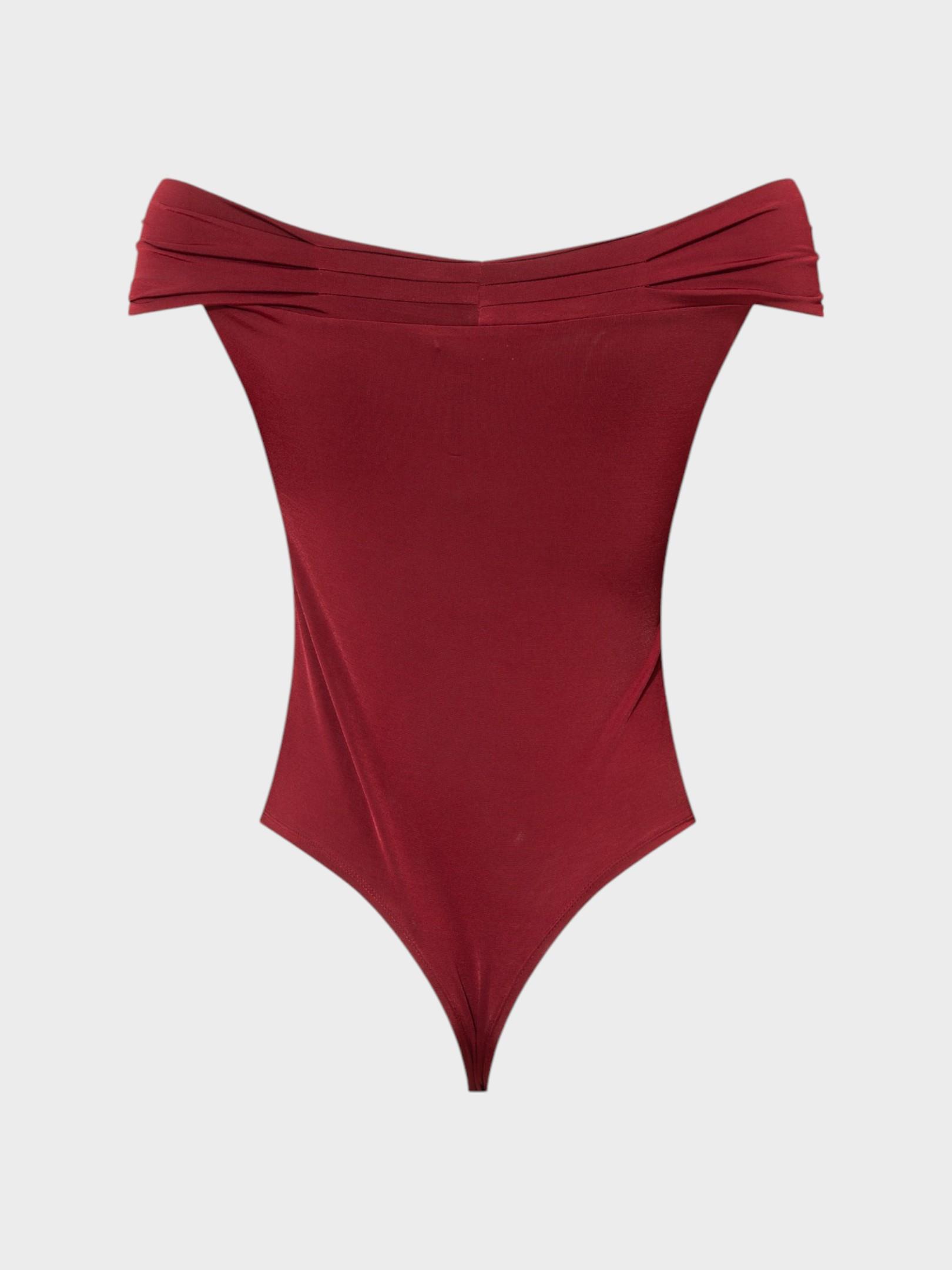 Kayık Yaka Büzgü Detaylı Kolsuz Body Kategorisiz Modelleri