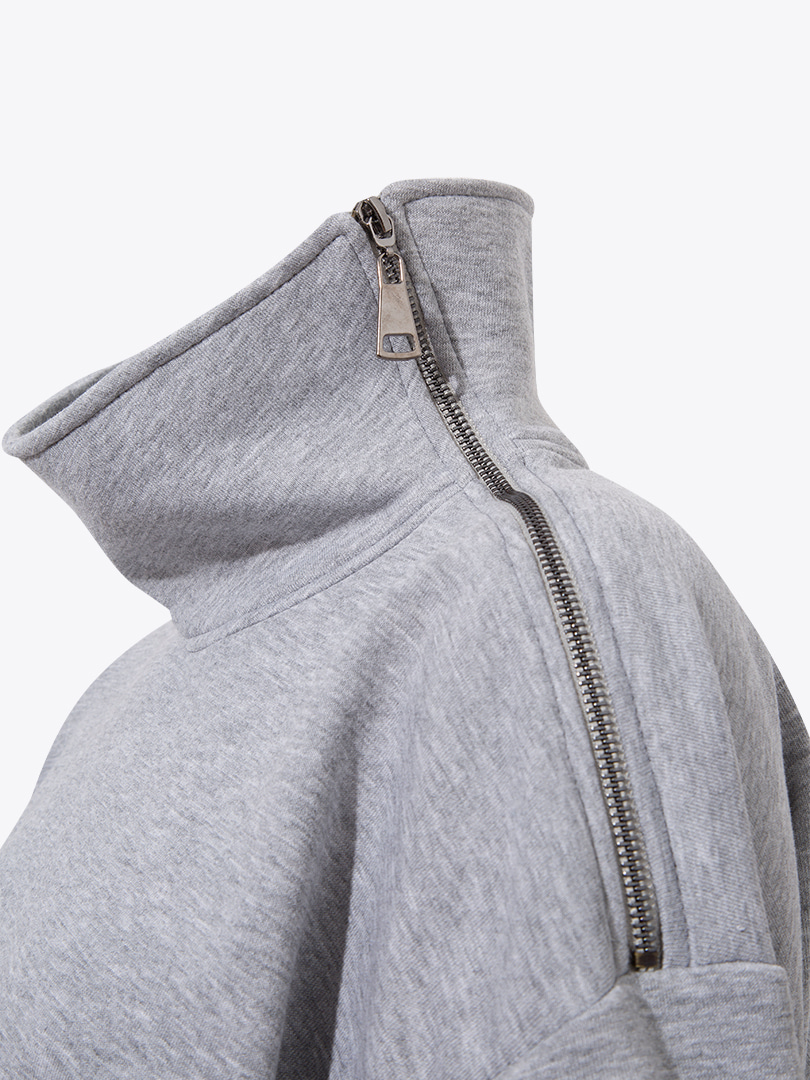 Kuş Tüylü Sweatshirt - Gri
