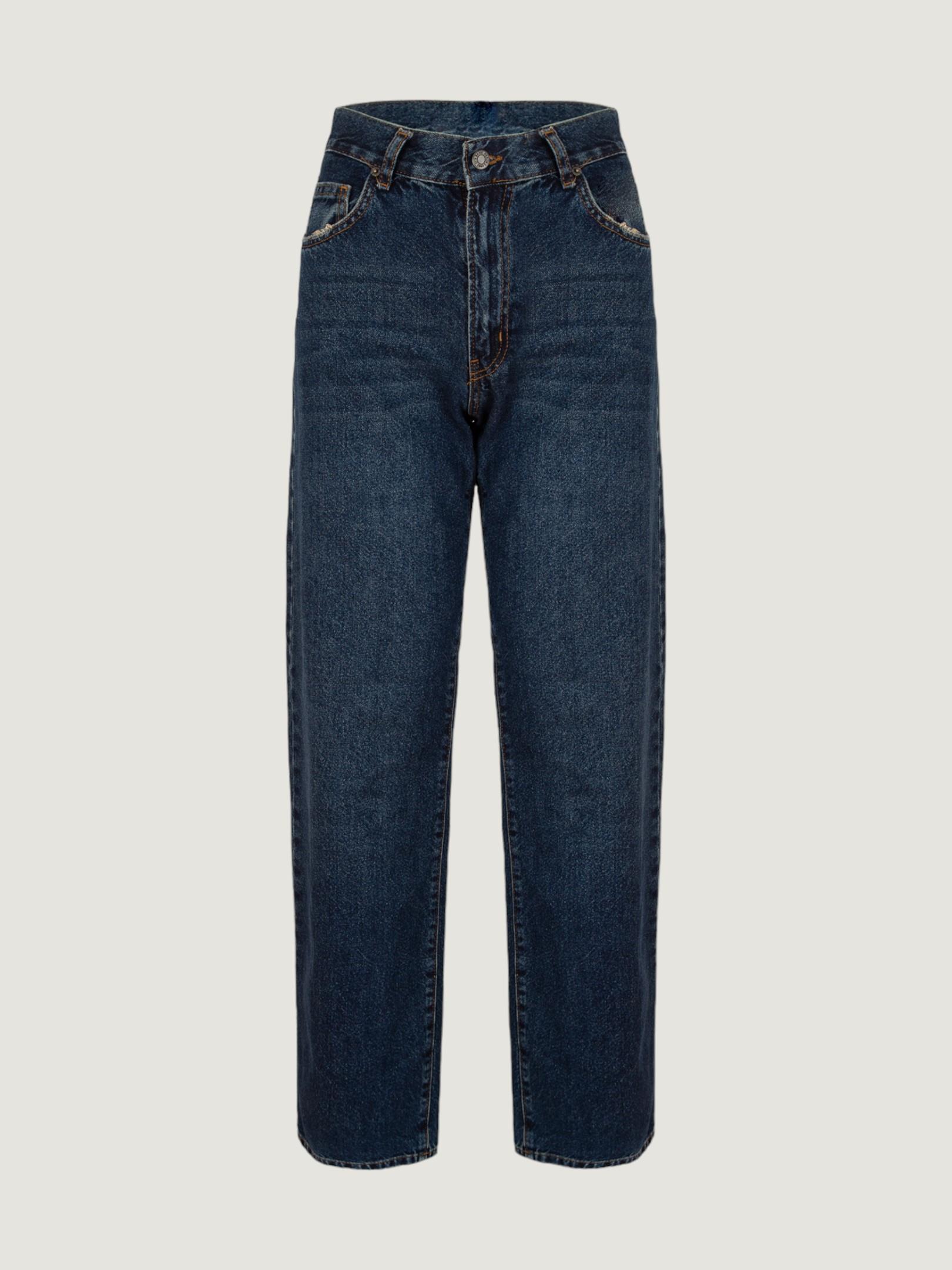 Loose Fit Jean Pantolon - Indigo Pantolon Modelleri
