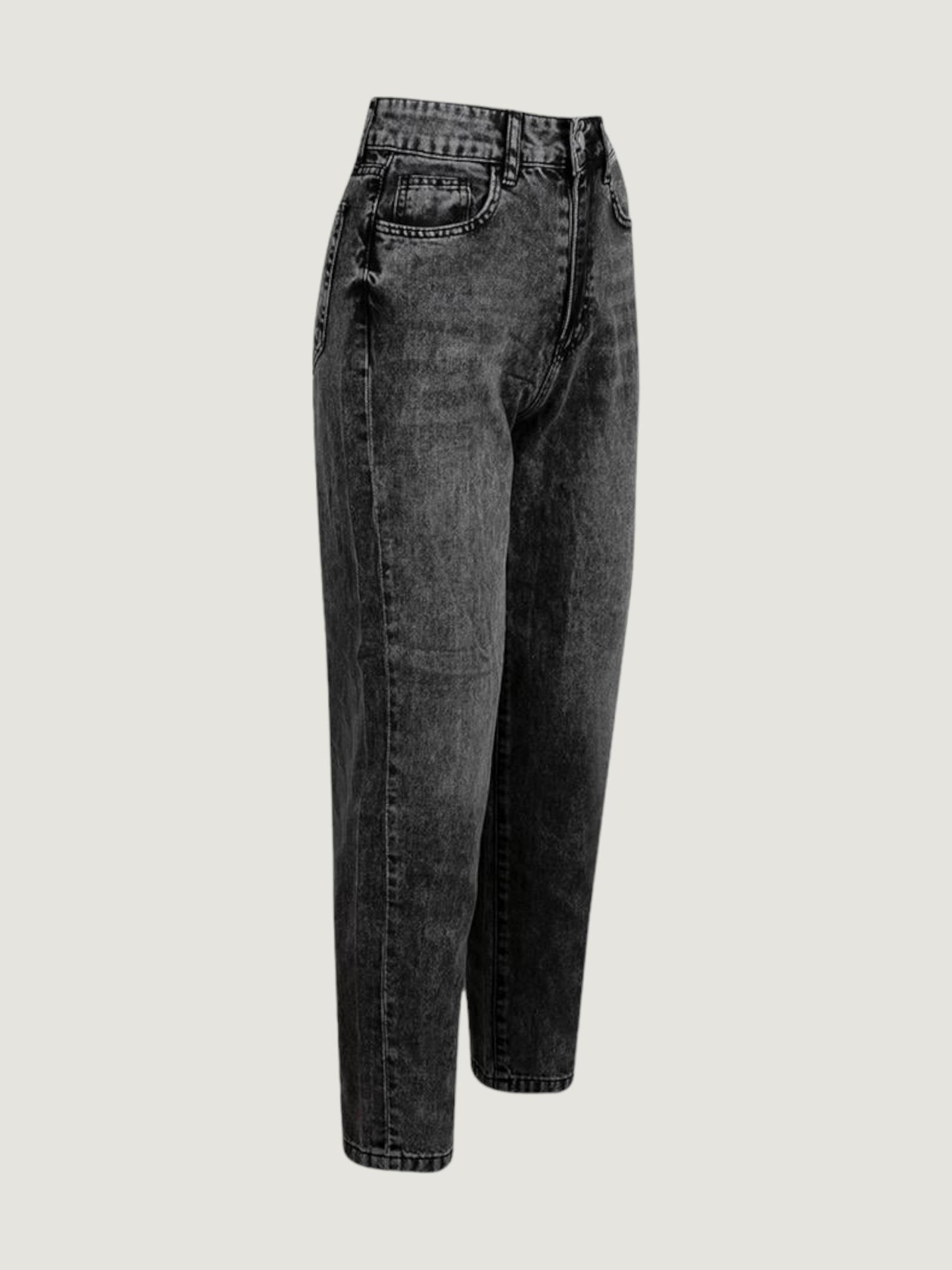 Mom Fit Jean Pantolon - Antrasit Pantolon Modelleri