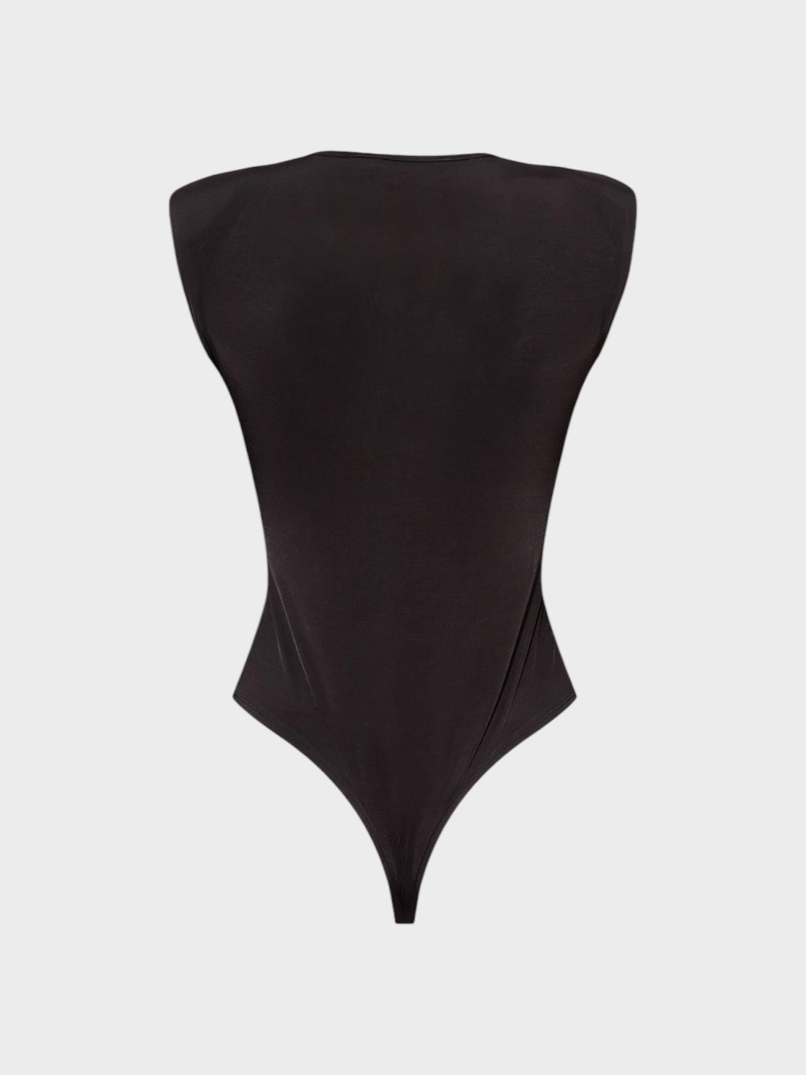 Önü Burgu ve Omuzları Vatka Detaylı Kolsuz İkonik Body Kategorisiz Modelleri