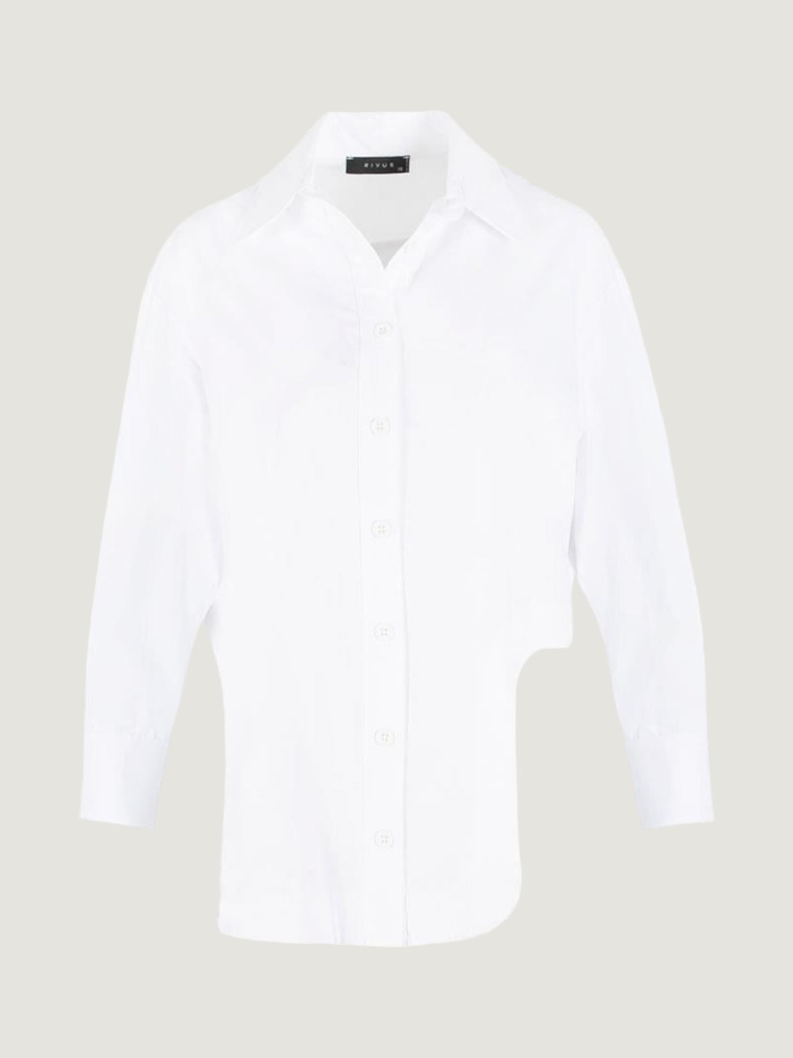 Oversize Kesim Koton Gömlek - Ekru Gömlek Modelleri