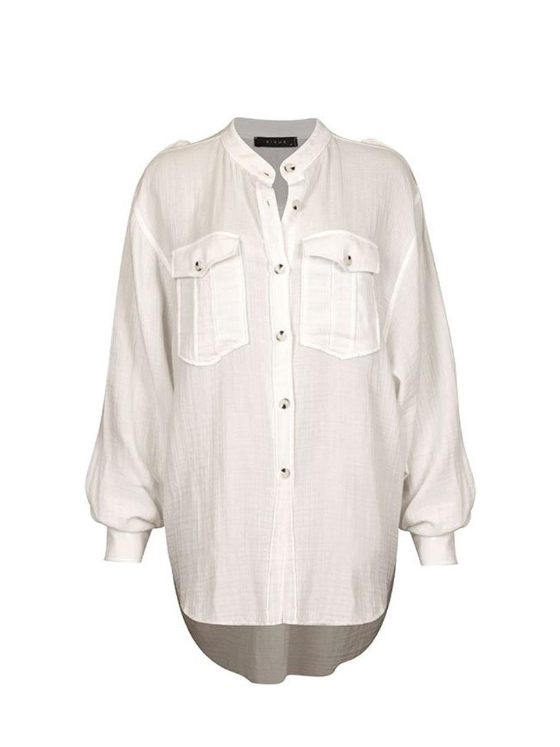 Oversize Pamuklu Gömlek - Beyaz Gömlek Modelleri