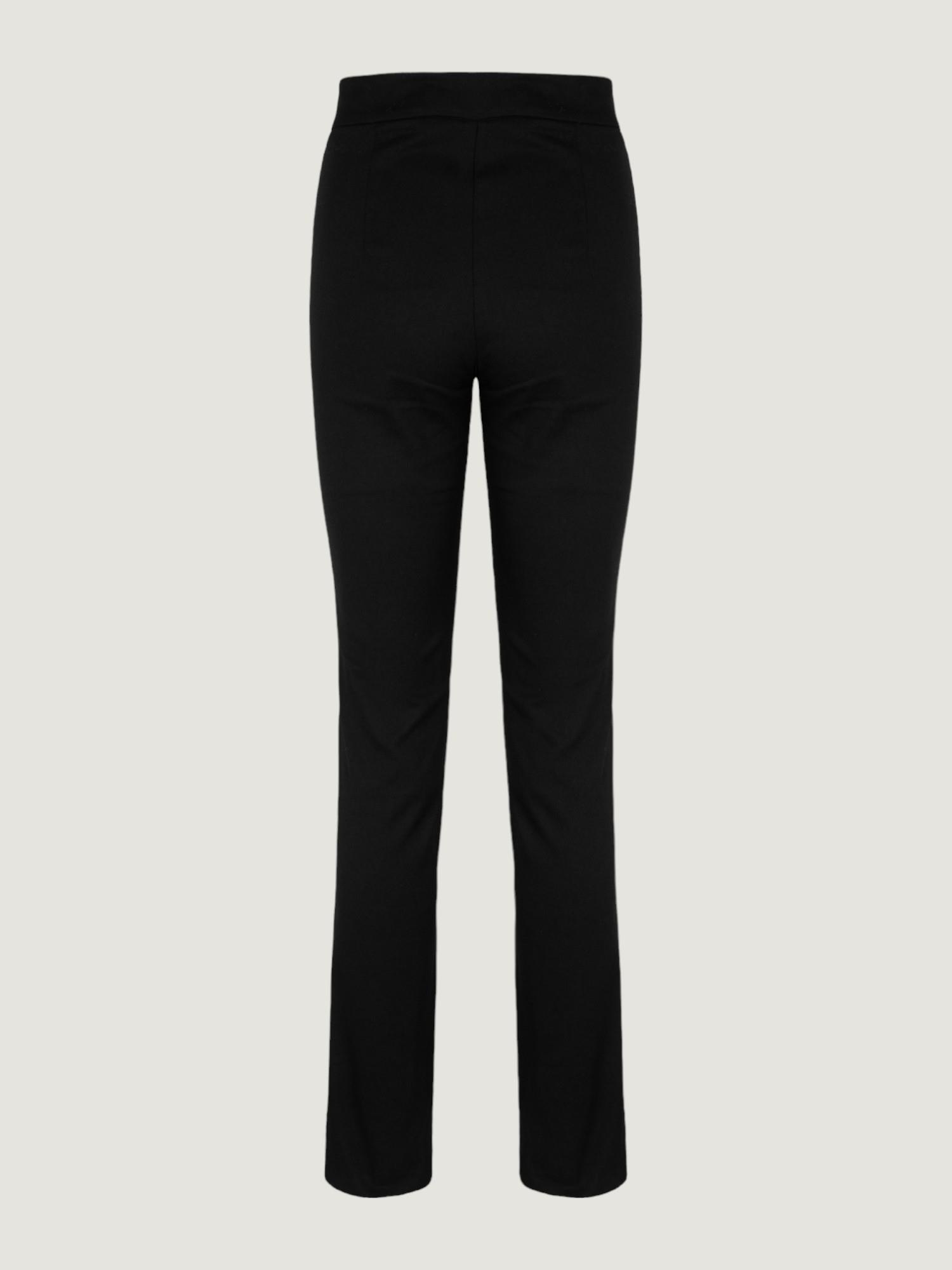 Paçası Yırtmaç Detaylı Skinny Pantolon - Siyah Pantolon Modelleri