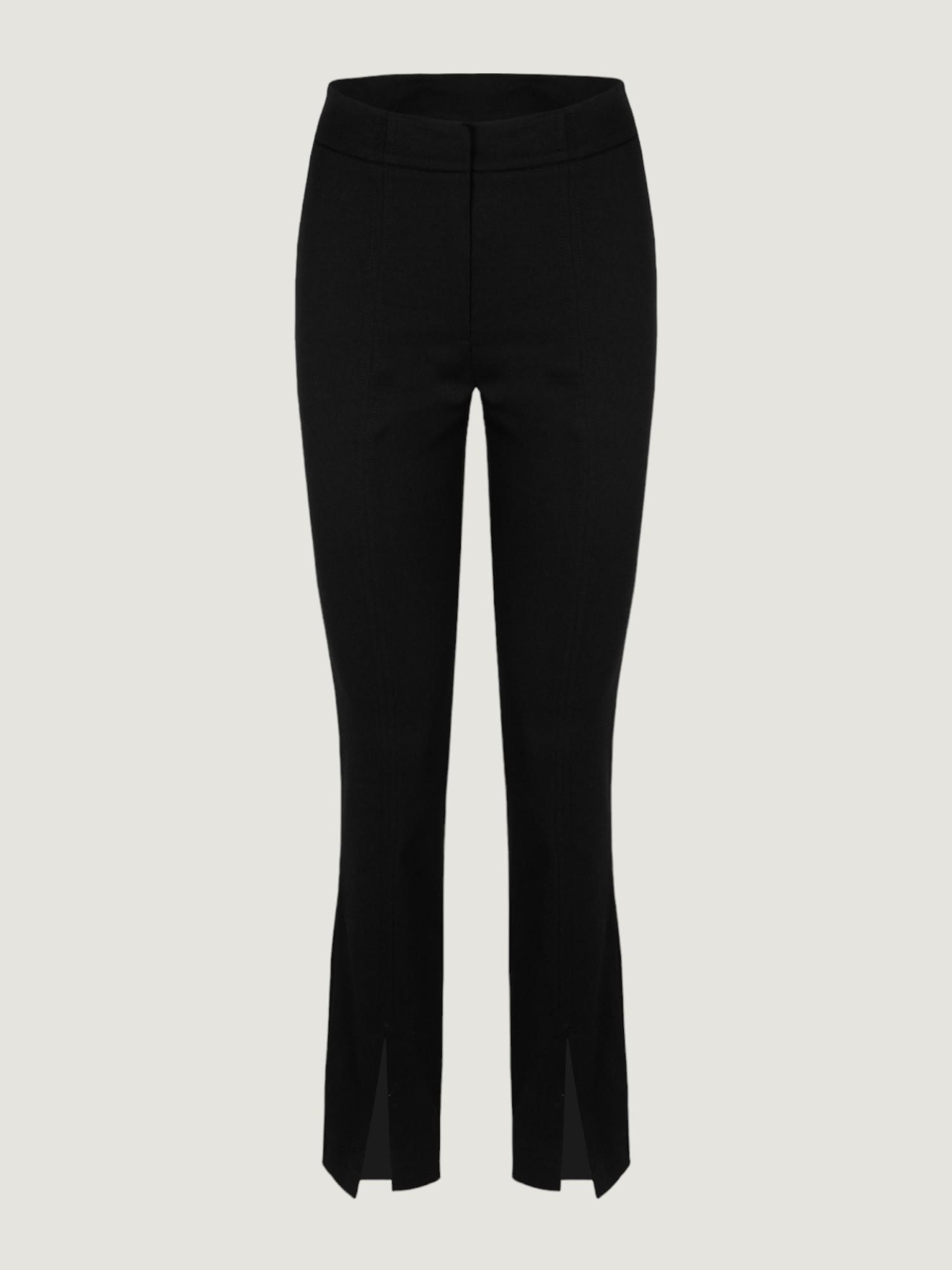 Paçası Yırtmaç Detaylı Skinny Pantolon - Siyah Pantolon Modelleri