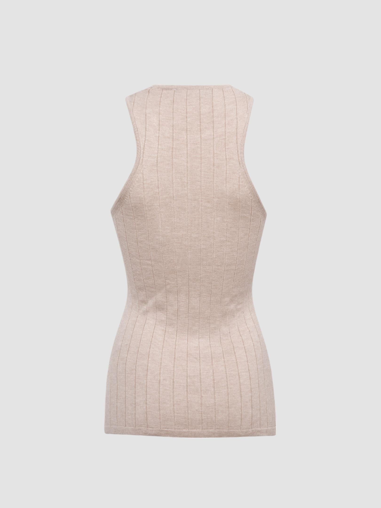 Sıfır Kollu Halter Yaka Örme Bluz Kategorisiz Modelleri