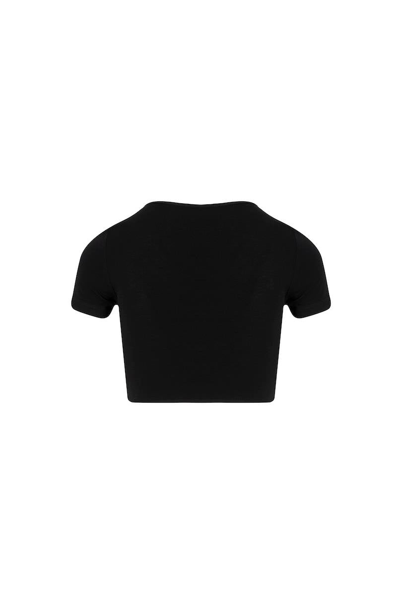Stoperli Cut Out Detaylı Body - Siyah