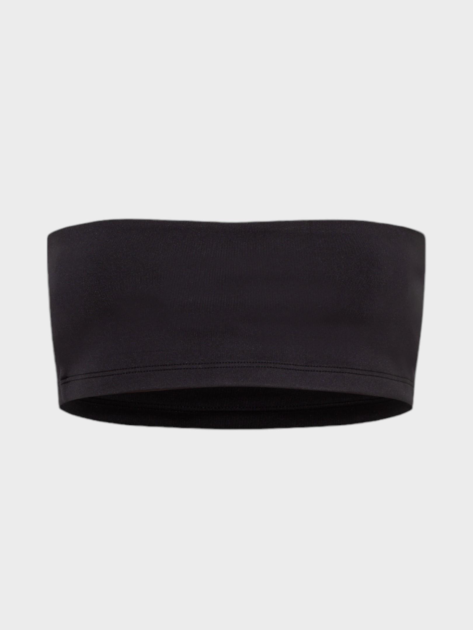 Straplez Crop Büstiyer - Siyah Body Modelleri