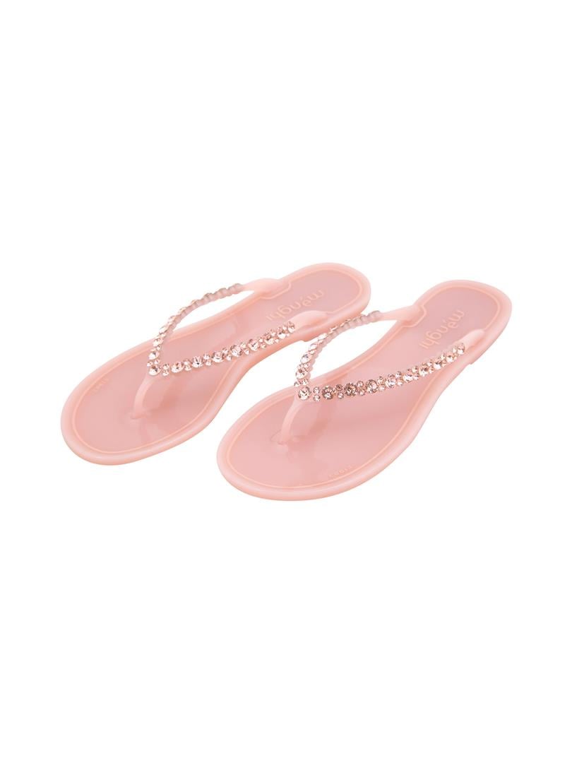 Swarovski Taşlı Terlik - Pembe