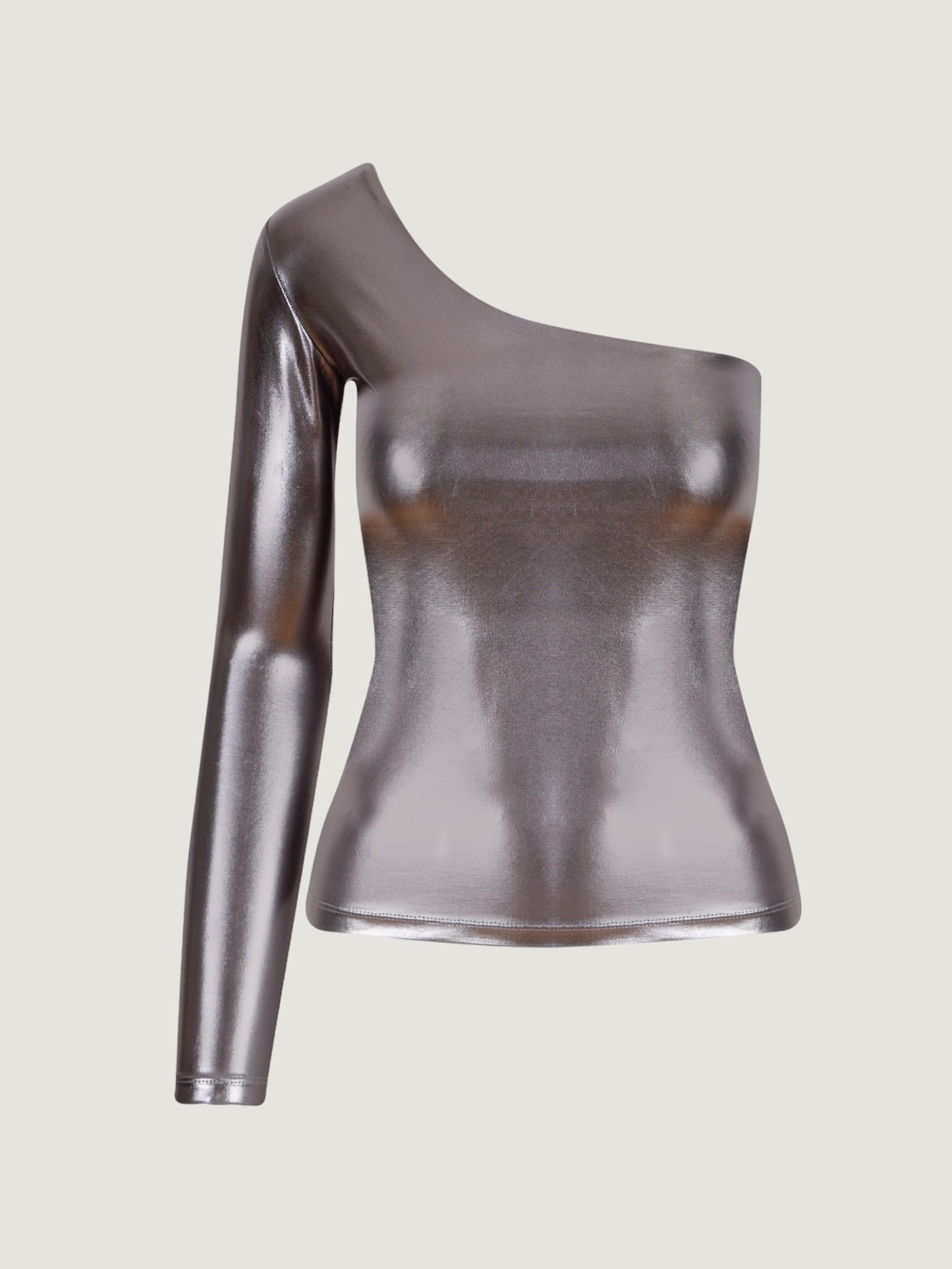 Tek Omuz Uzun Kol Parlak Body - Silver Body Modelleri