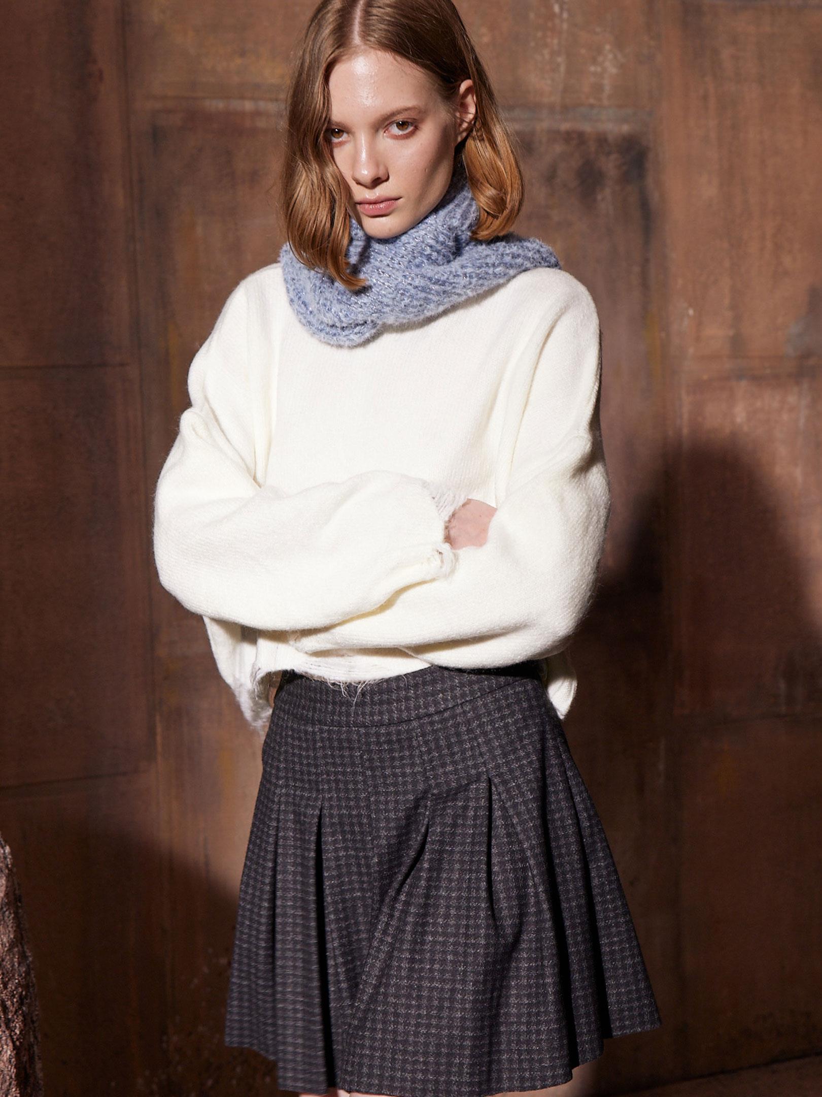 Triko Atkı - Mavi Atkı Modelleri