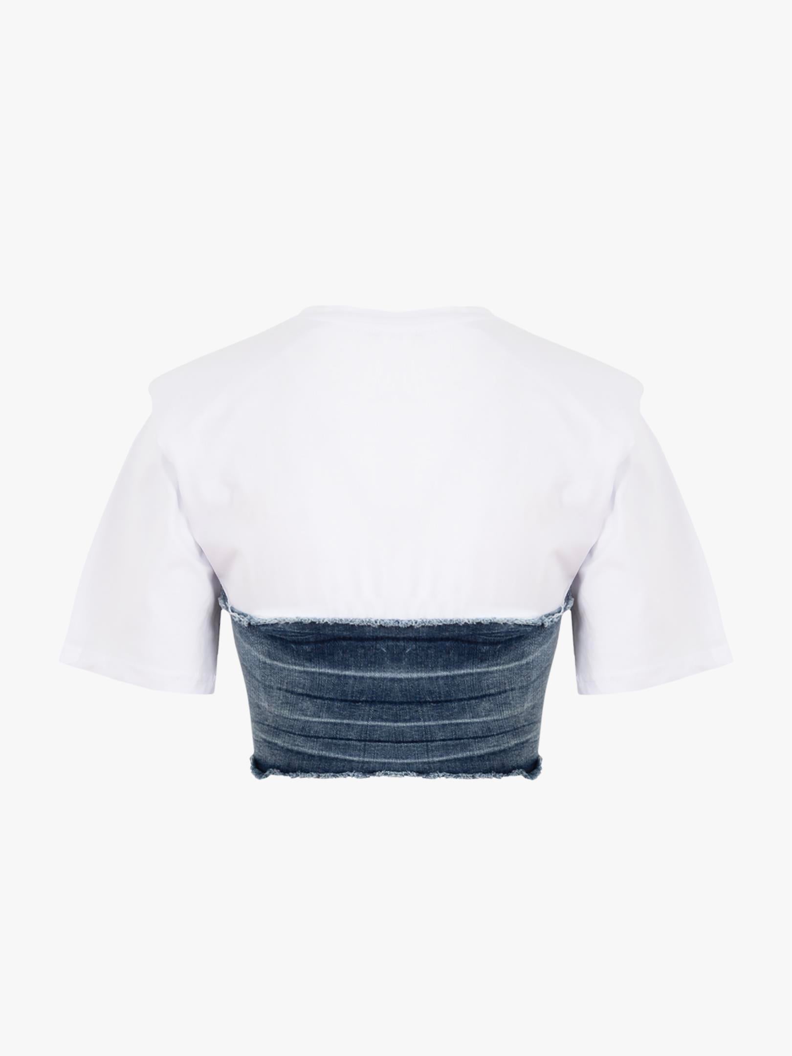 TW3-693 Jean BÜSTİYER DETAYLI TSHIRT Kategorisiz Modelleri