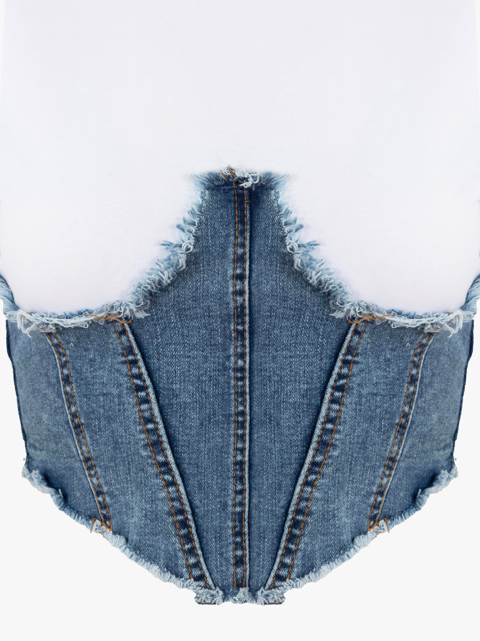 TW3-693 Jean BÜSTİYER DETAYLI TSHIRT Kategorisiz Modelleri