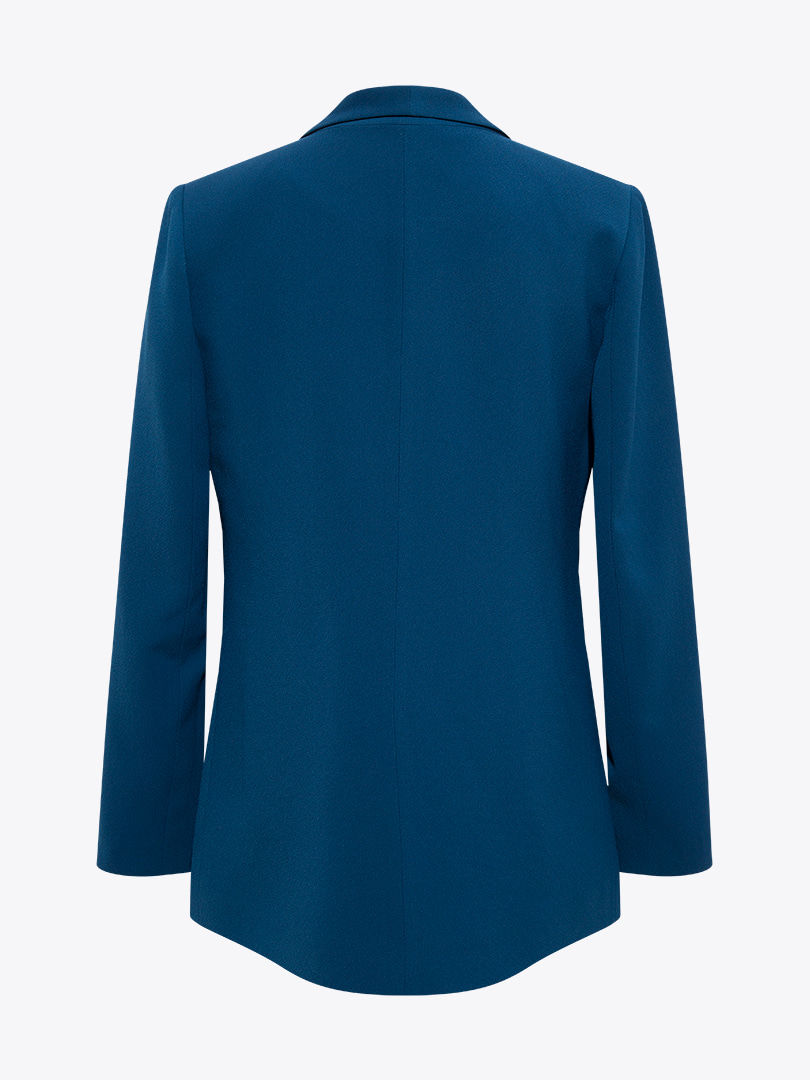 Uzun Blazer Ceket - Petrol