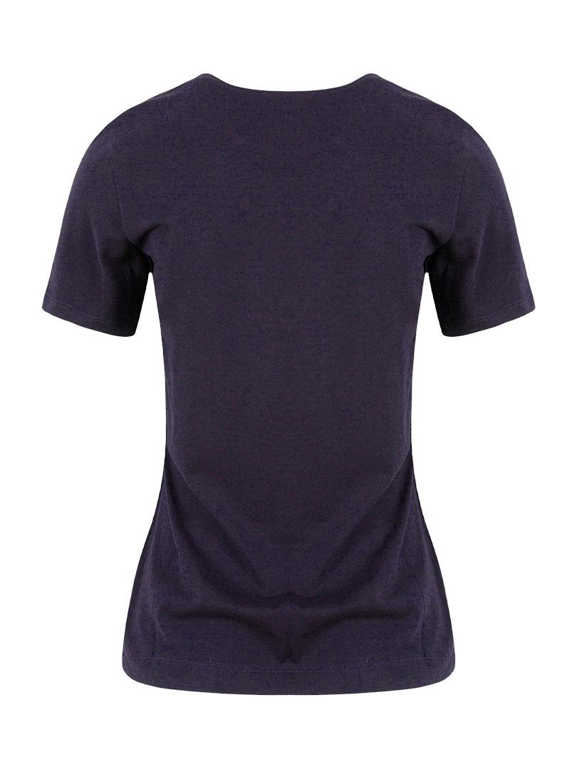 V Yaka Basic T-shırt - Lacivert