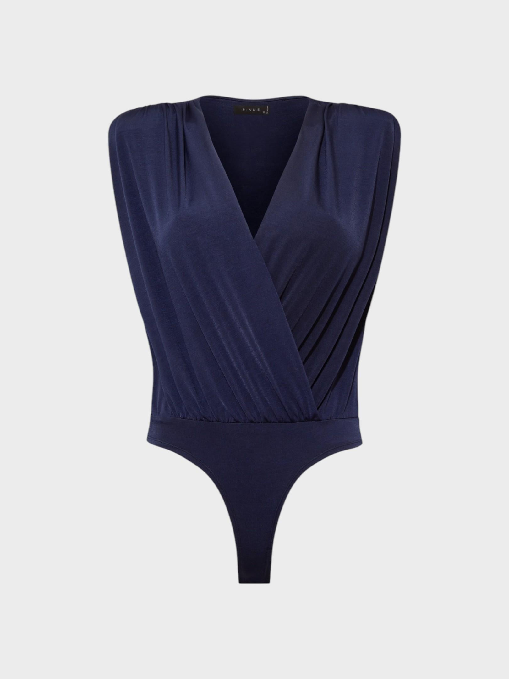 V Yakalı Önü Büzgülü ve Omuzu Vatka Detaylı Body Kategorisiz Modelleri