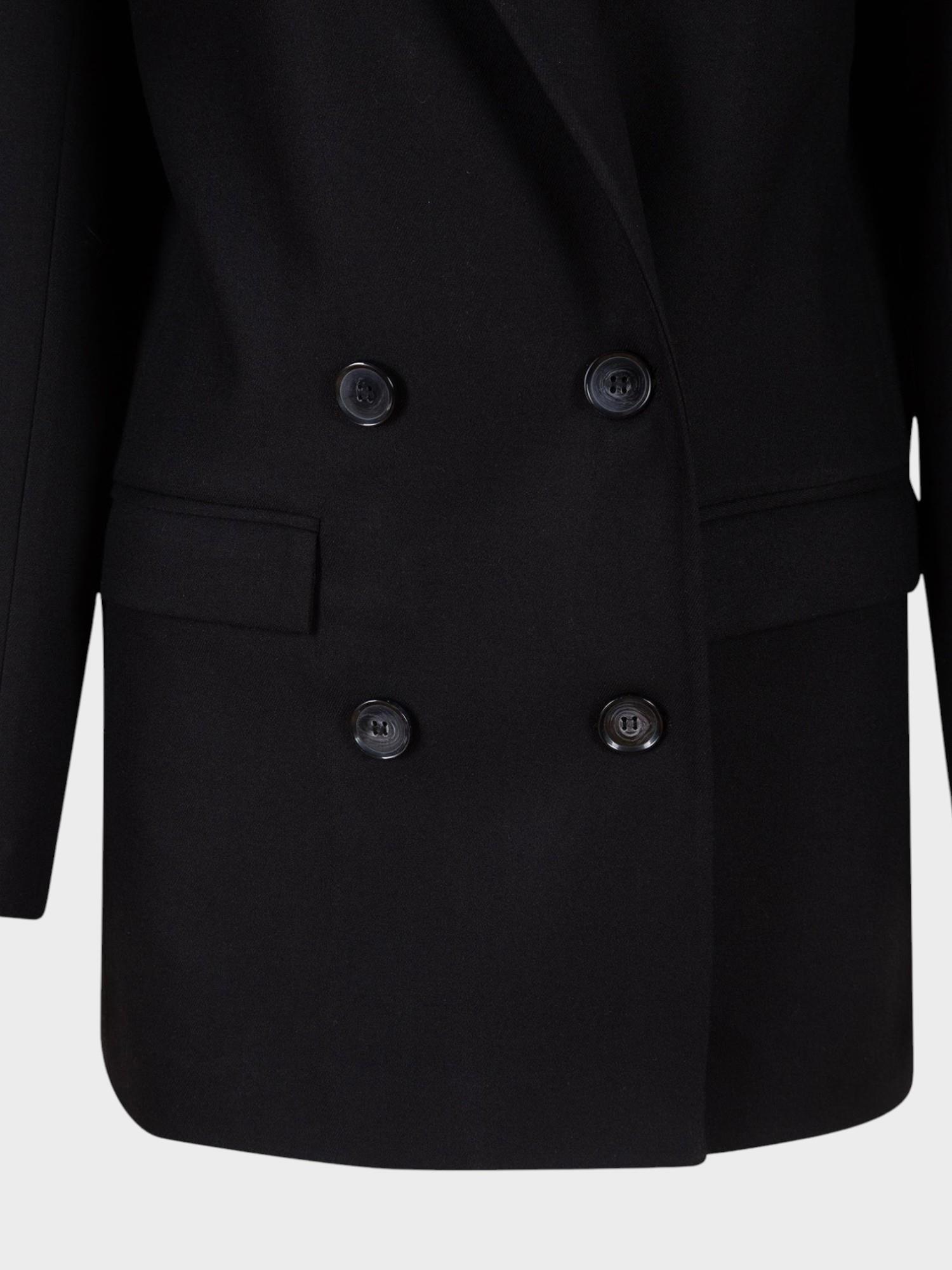 Vatkalı Blazer Ceket - Siyah Ceket Modelleri