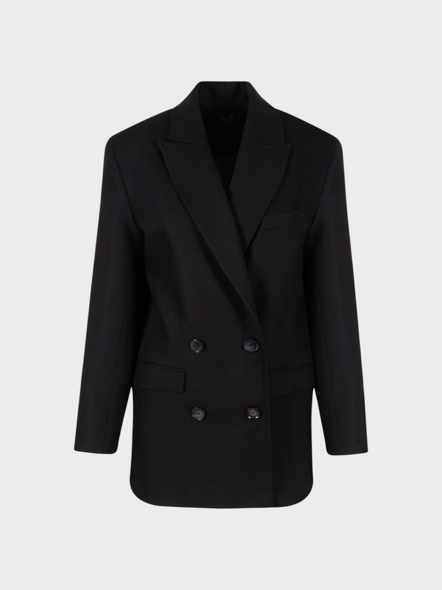 Vatkalı Blazer Ceket - Siyah Ceket Modelleri