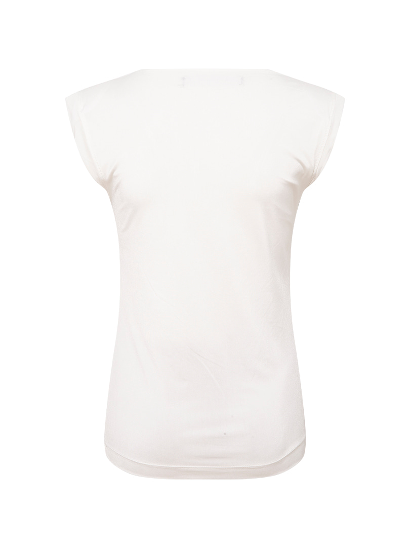 Vatkalı Jarse T-shirt - Ekru