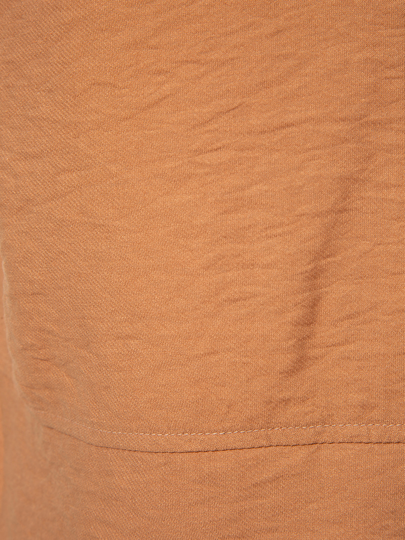 Vatkalı Kısa Kol Tshirt - Taba
