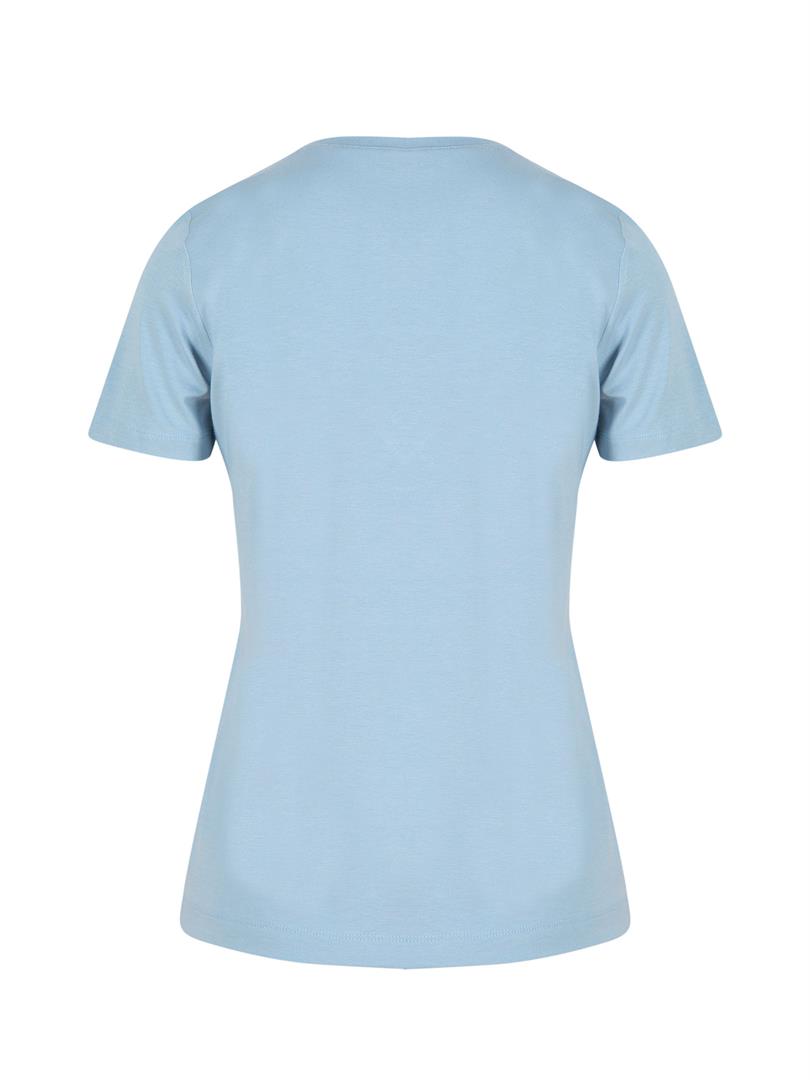 VINI Batik V Yaka Basic T-shırt - Mavi