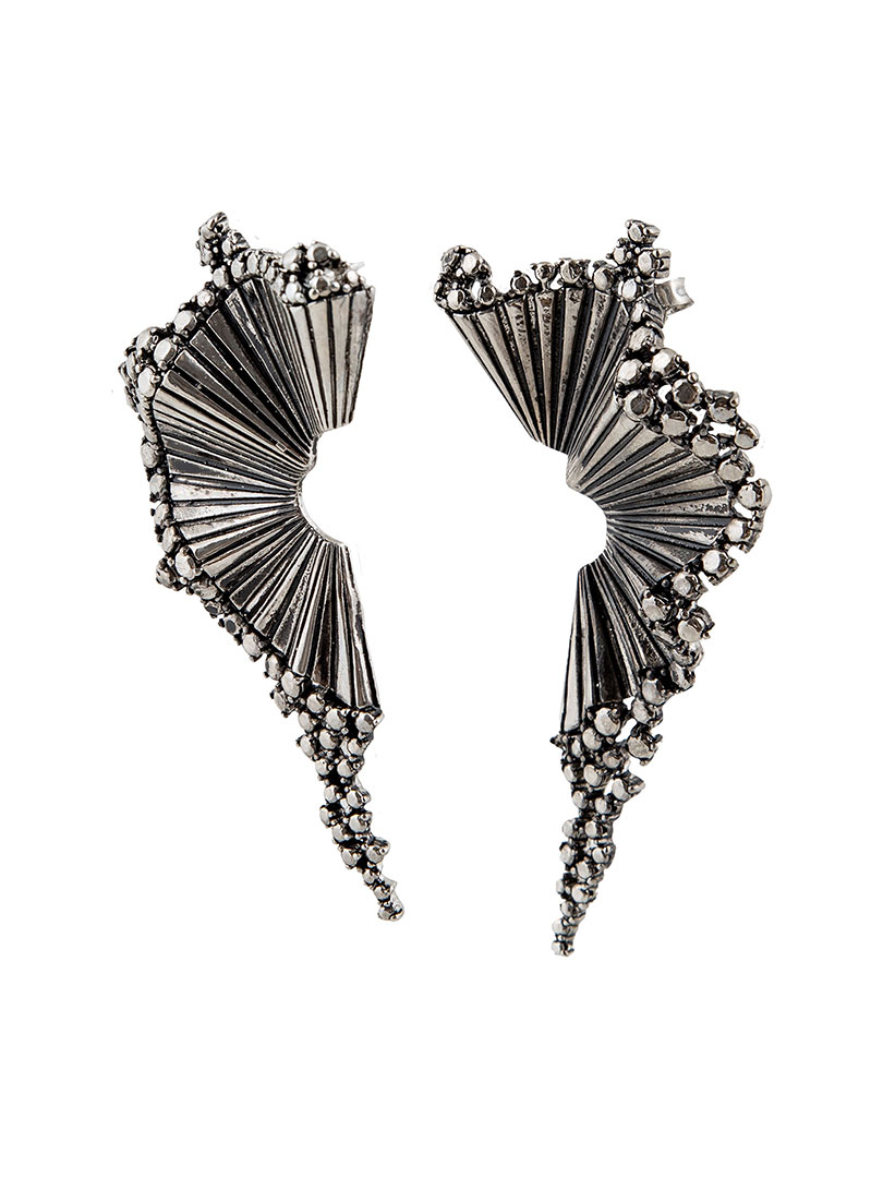 Yelpaze Küpe - Silver