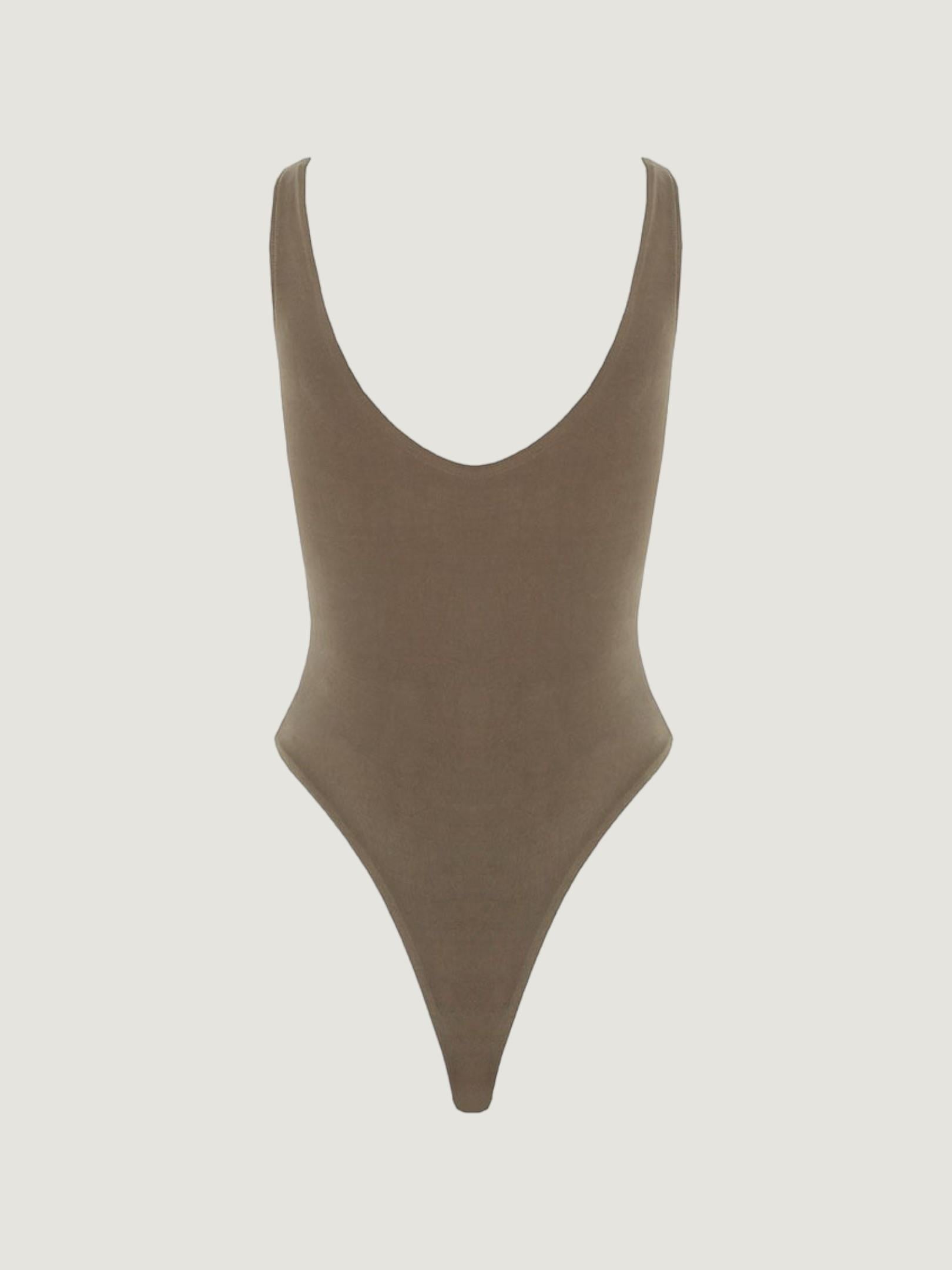 Yüzücü Atlet Kesim Alttan Çıtçıtlı Body - Haki Body Modelleri
