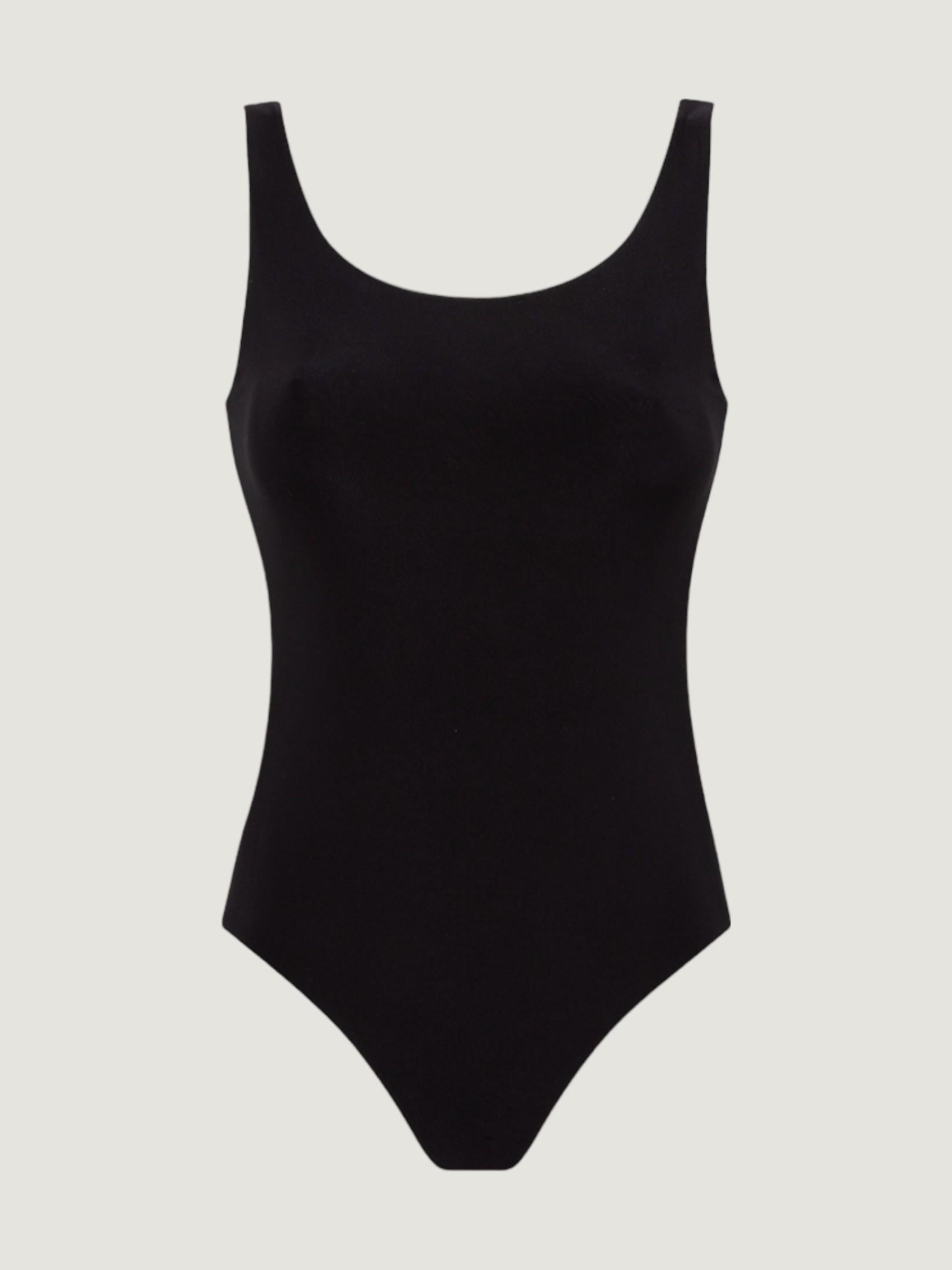 Yüzücü Atlet Kesim Alttan Çıtçıtlı Body - Siyah Body Modelleri