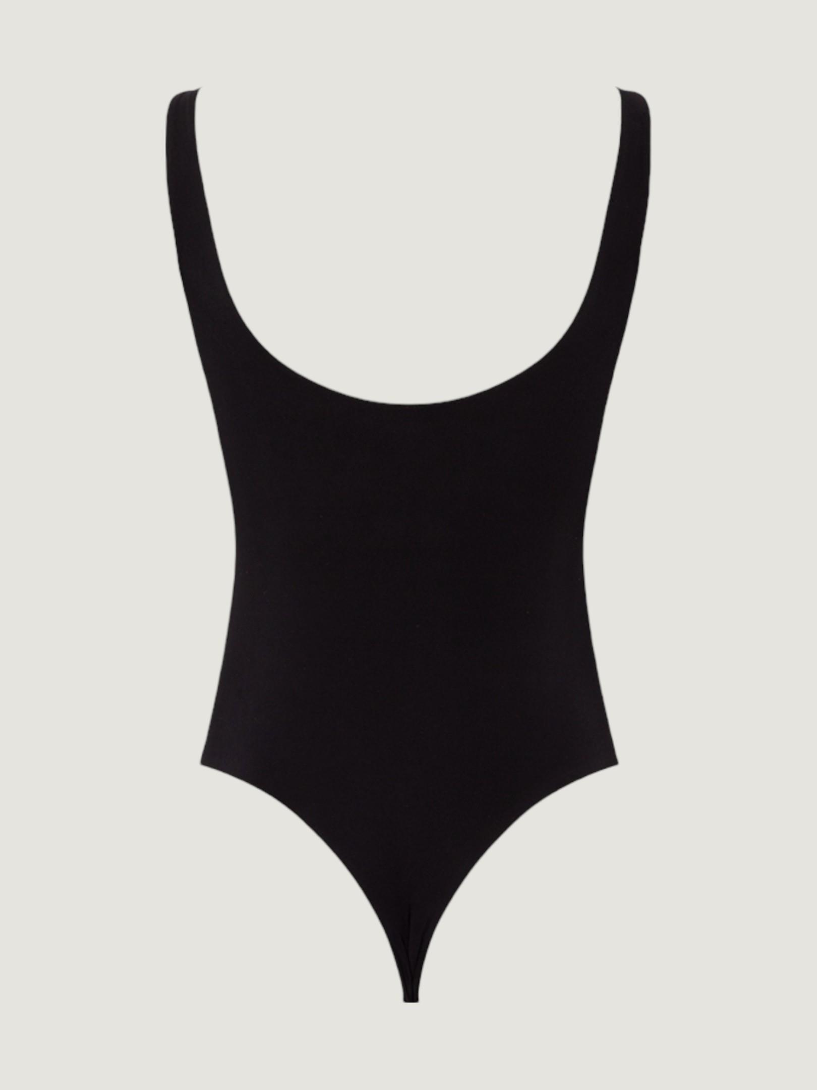 Yüzücü Atlet Kesim Alttan Çıtçıtlı Body - Siyah Body Modelleri