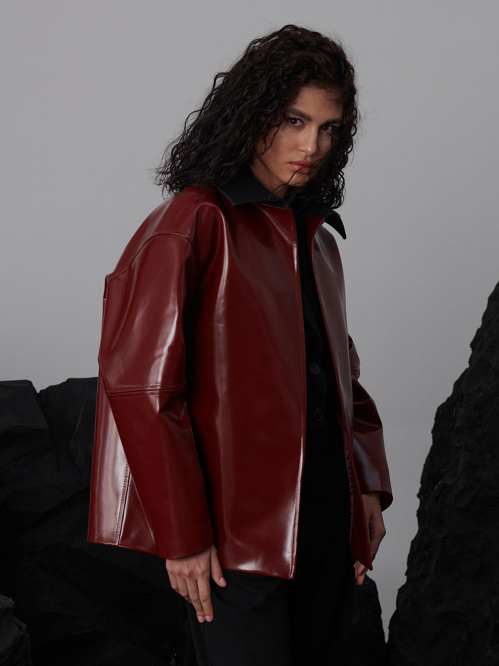 Zeytin Çekirdeği Oversize Ceket Kategorisiz Modelleri