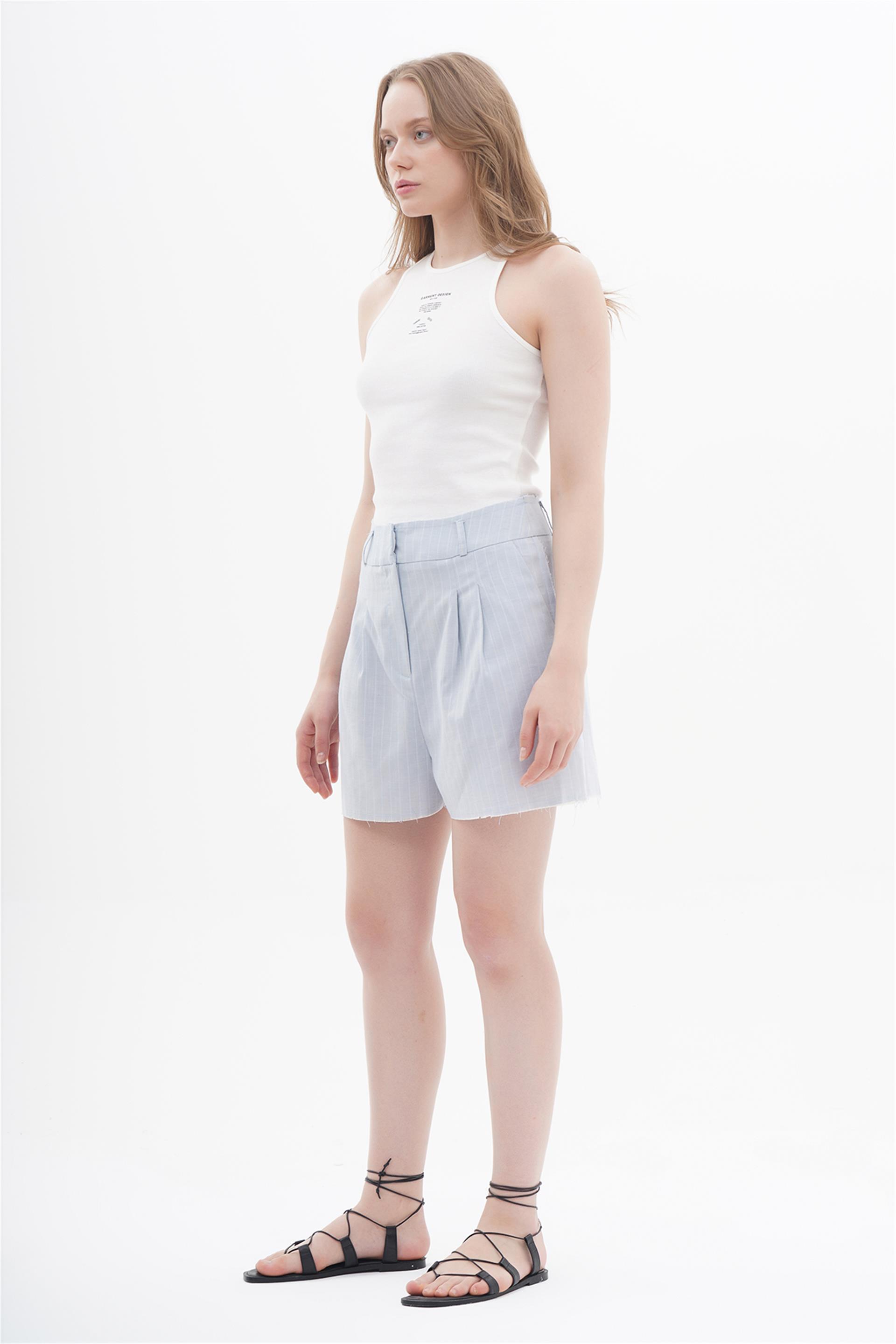 010624 CUT EDGE LOOSE FIT PANTS SHORTS WITH STRIPES