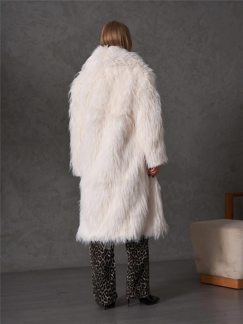 170456 Şal Yakalı Uzun Kürk