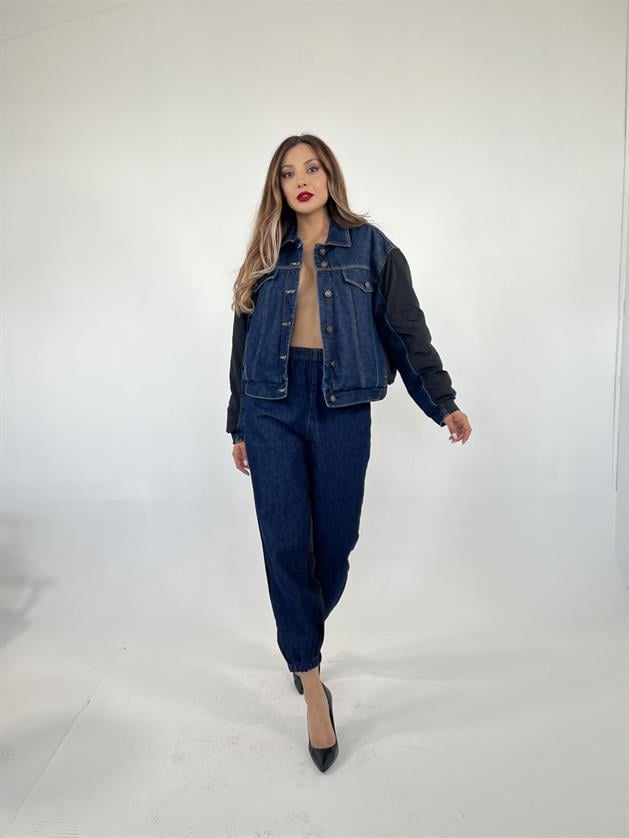 6627 KOT PANTOLON-MAVİ