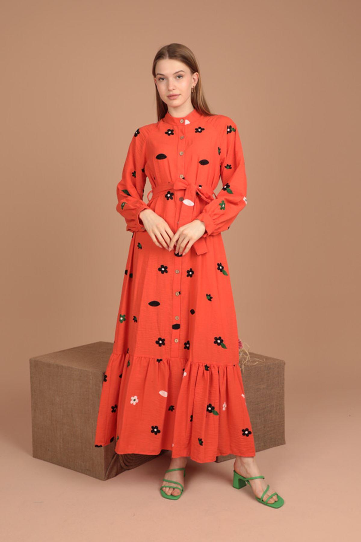 chinese dress ladies Hand-Embroidered Linen Summer Dress Keva main image 1
