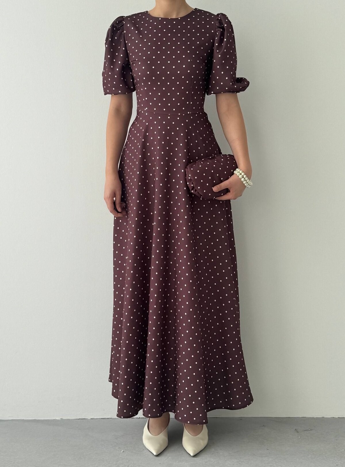 Agle Balloon Sleeve Dress