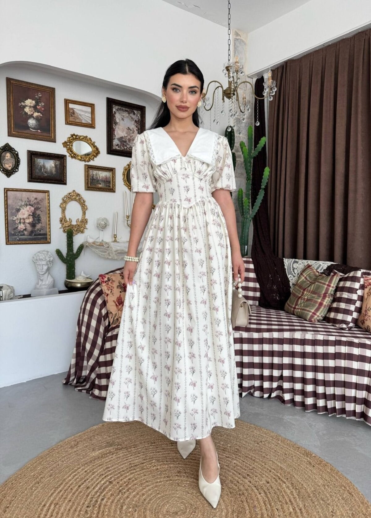 Anur Peter Pan Collar Dress