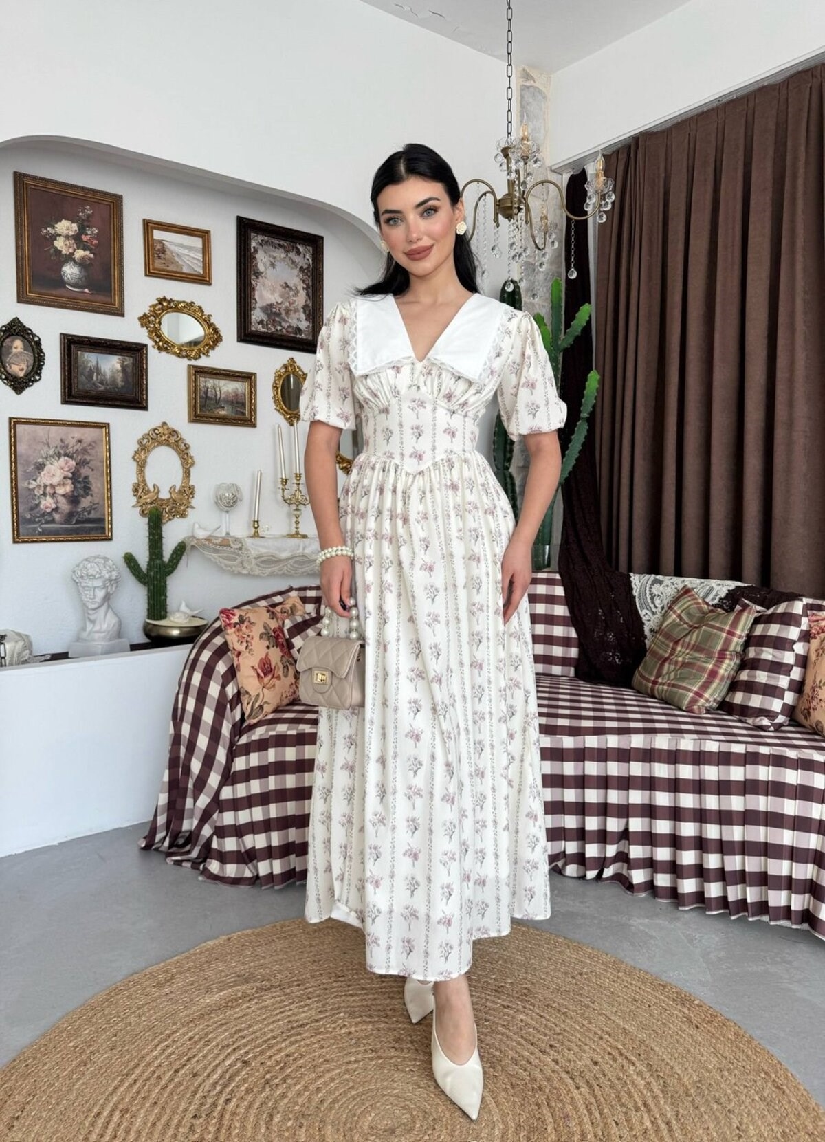 Anur Peter Pan Collar Dress