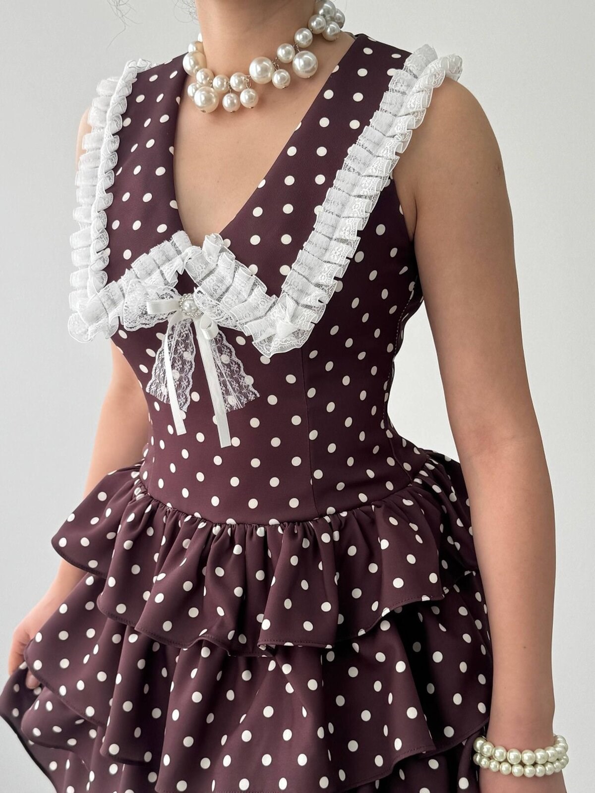 Asel Brooch Detail Dress